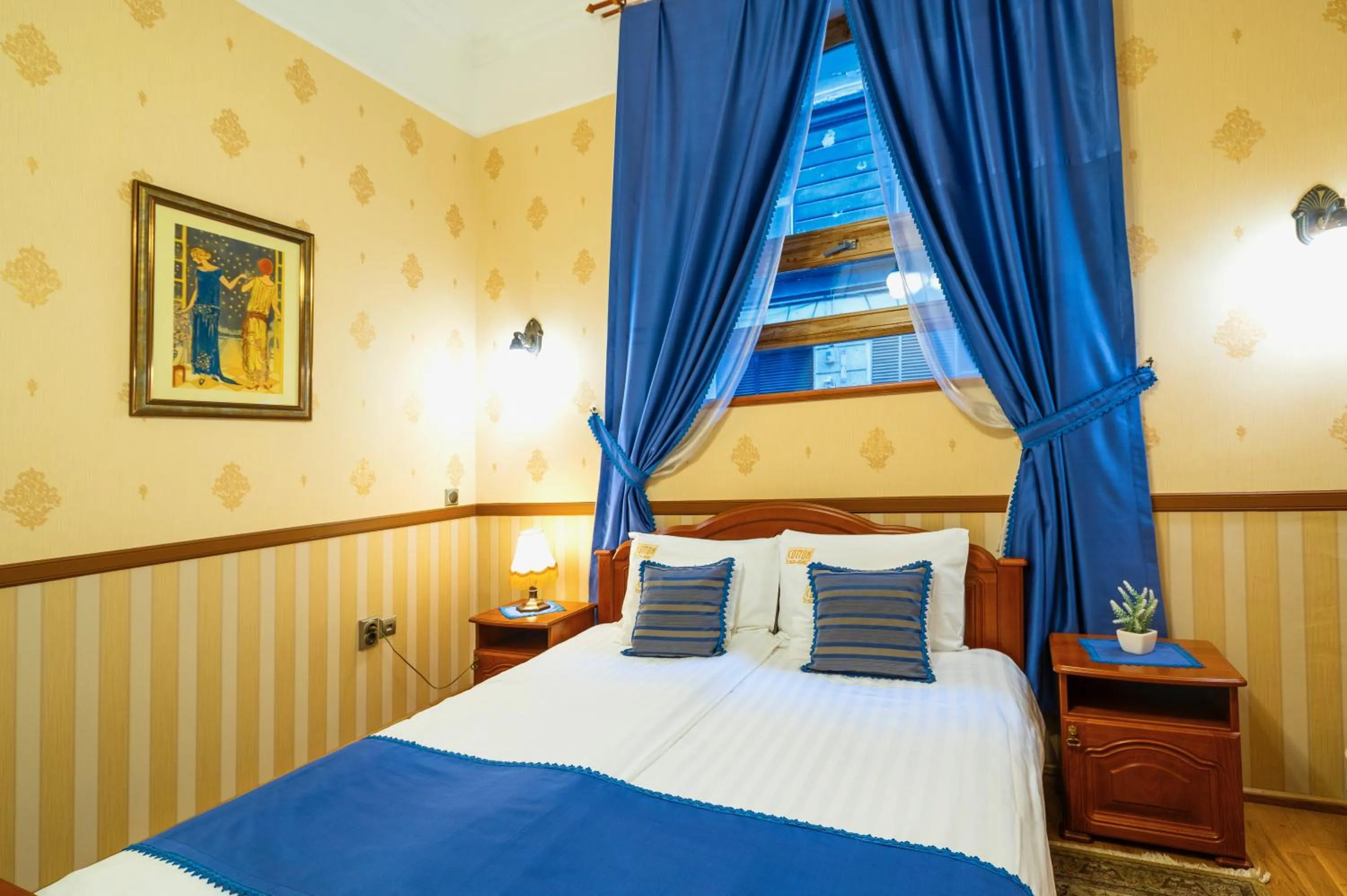 Bed in Cotton House Budapest