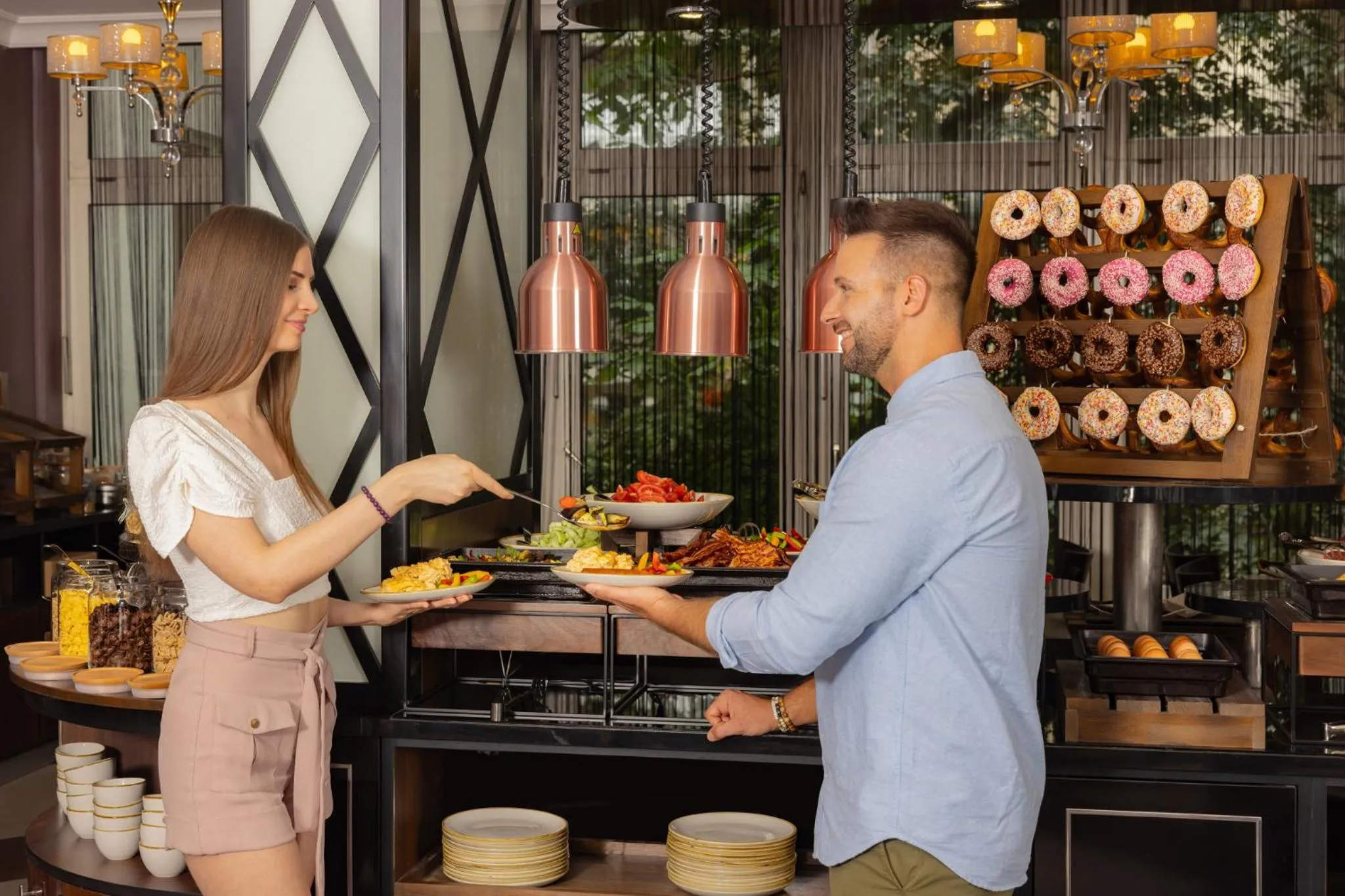 Breakfast in Carlton Hotel Buda Castle