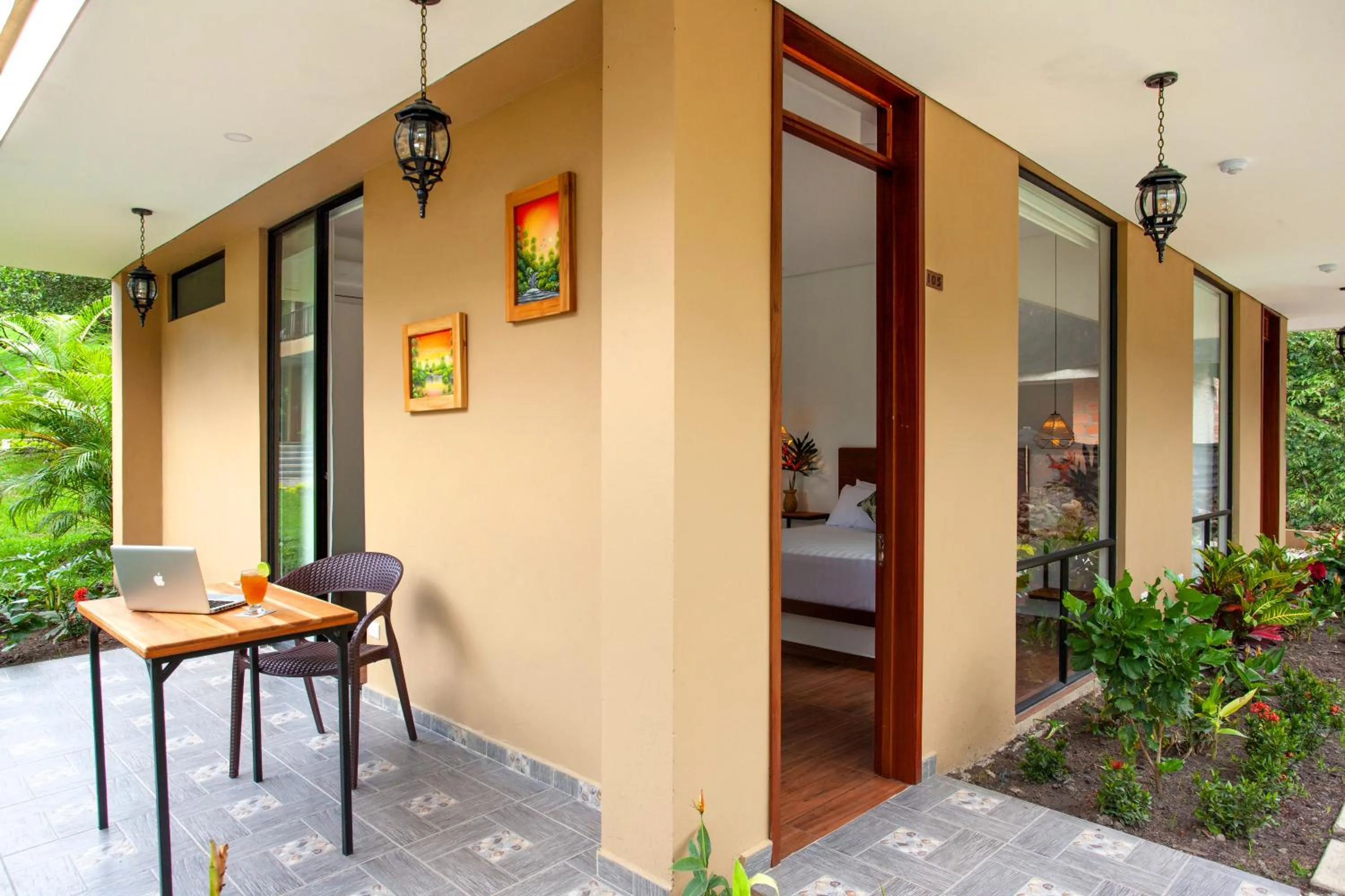 View (from property/room), Bed in Hotel Nana