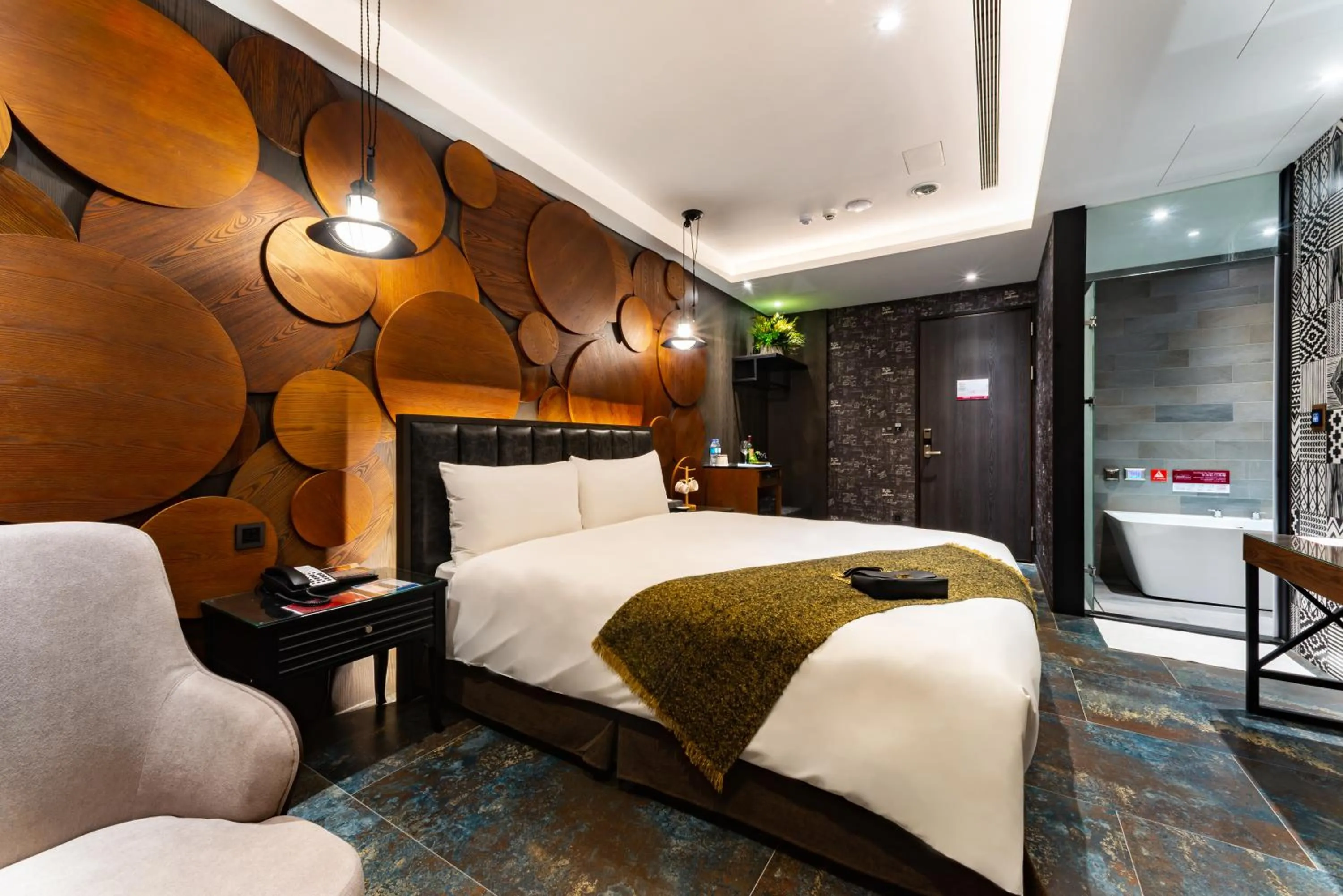 Bed in Norway Forest Motel - Wen Chuang Branch