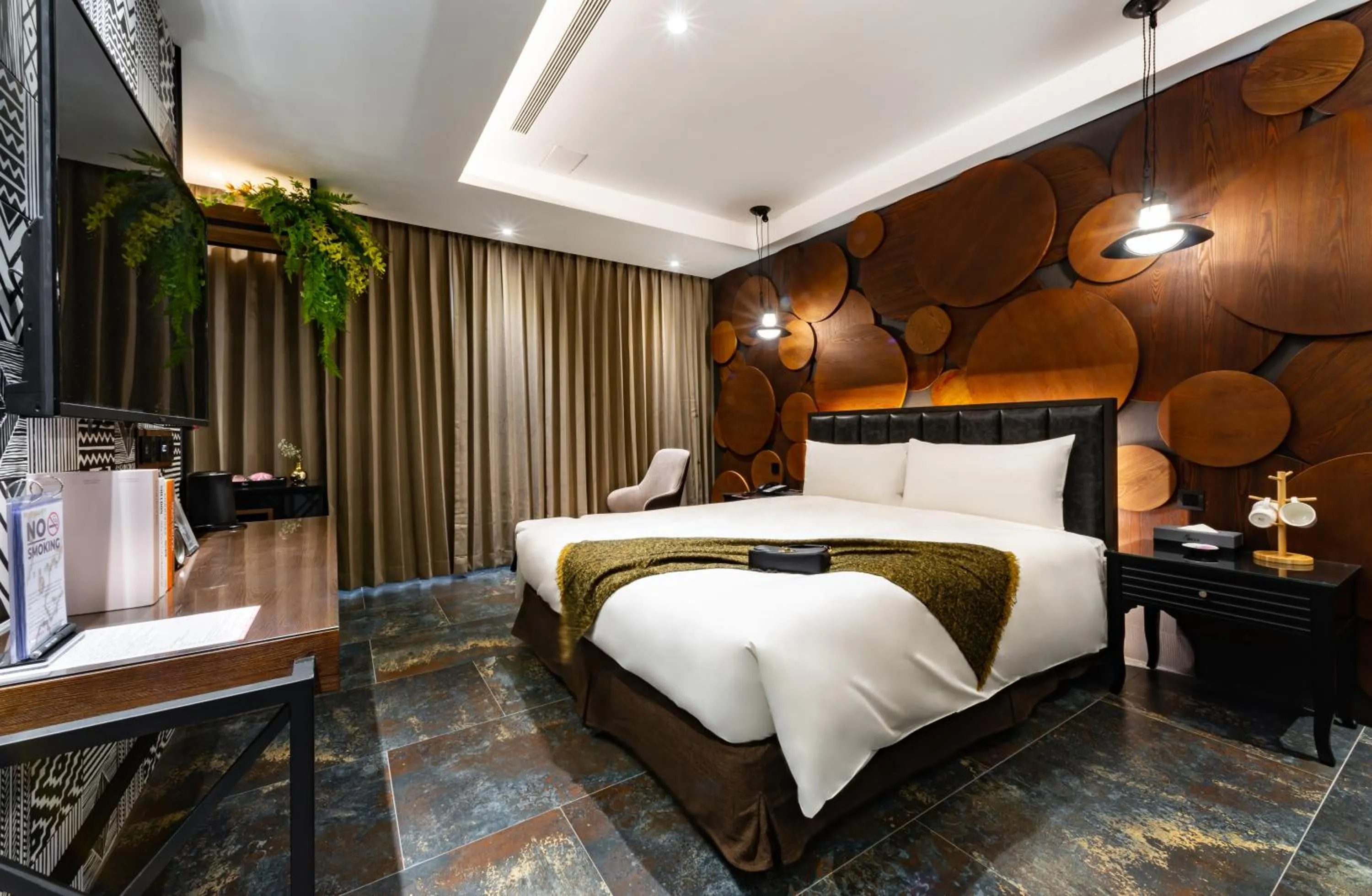 Bed in Norway Forest Motel - Wen Chuang Branch