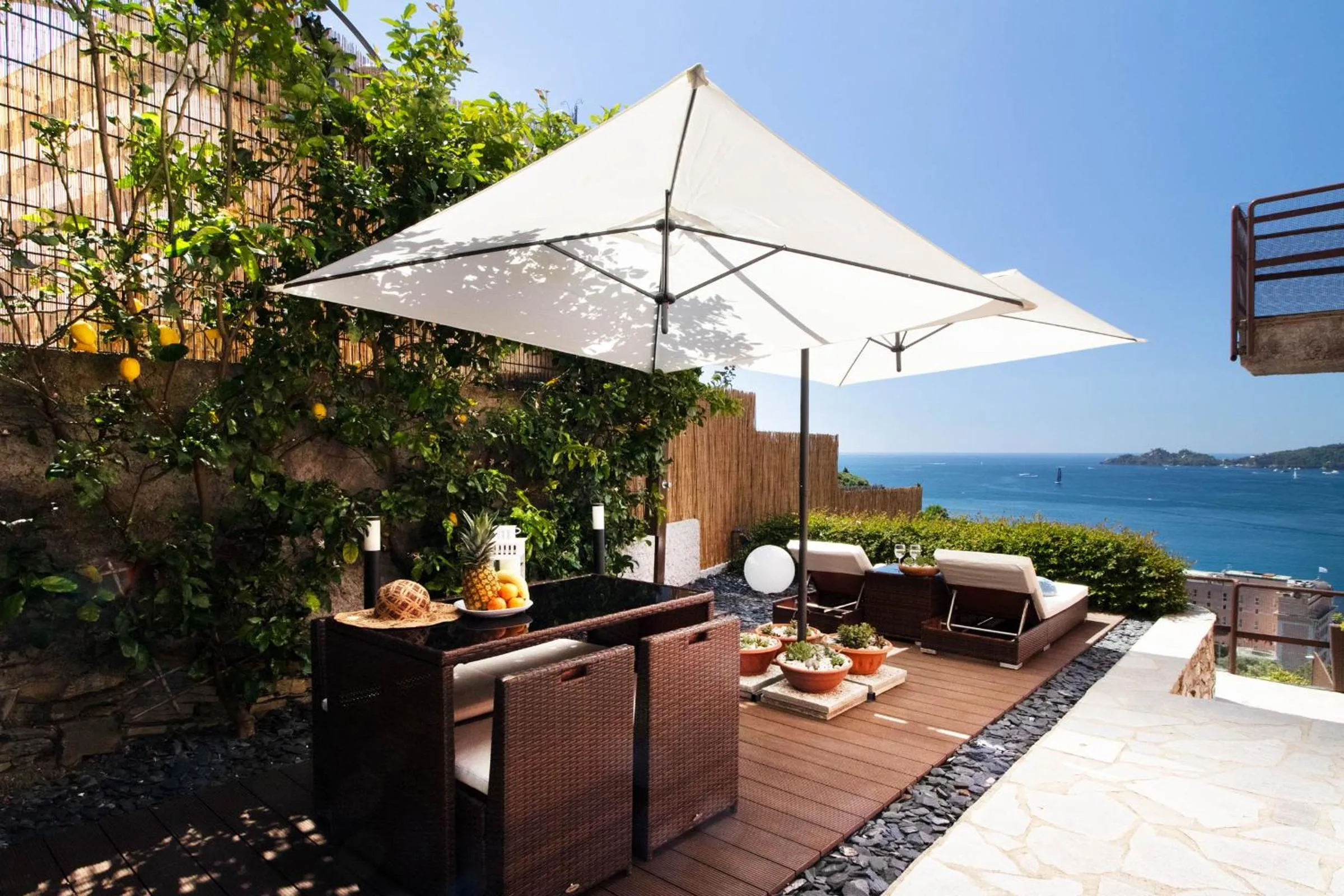 Patio in Villa Silvia Apartment - Private Pool