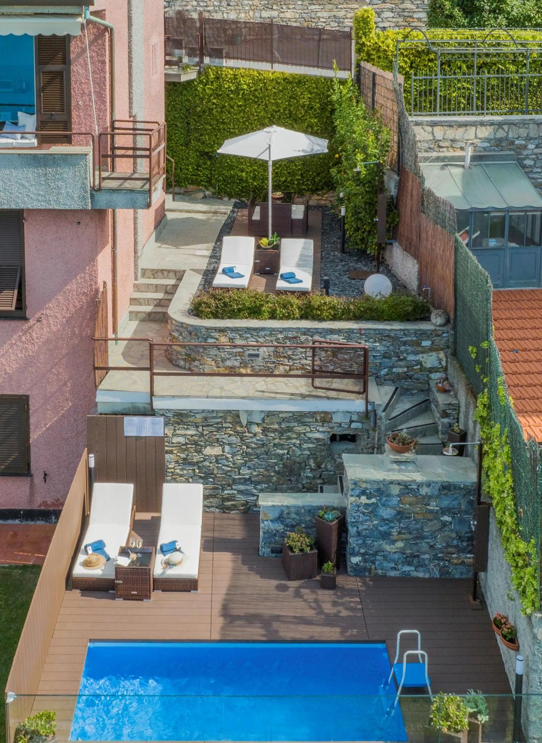 Balcony/Terrace in Villa Silvia Apartment - Private Pool