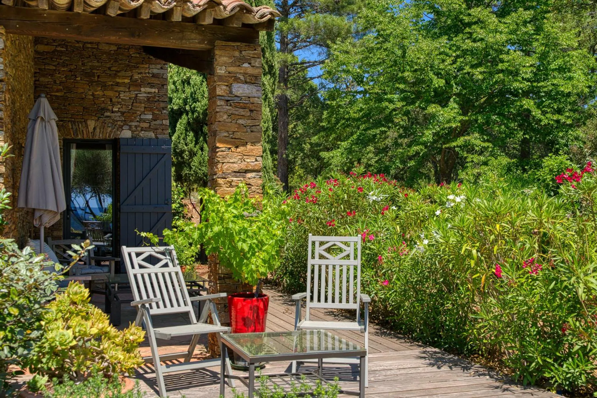 Patio in Domaine des Chênes de la Galline