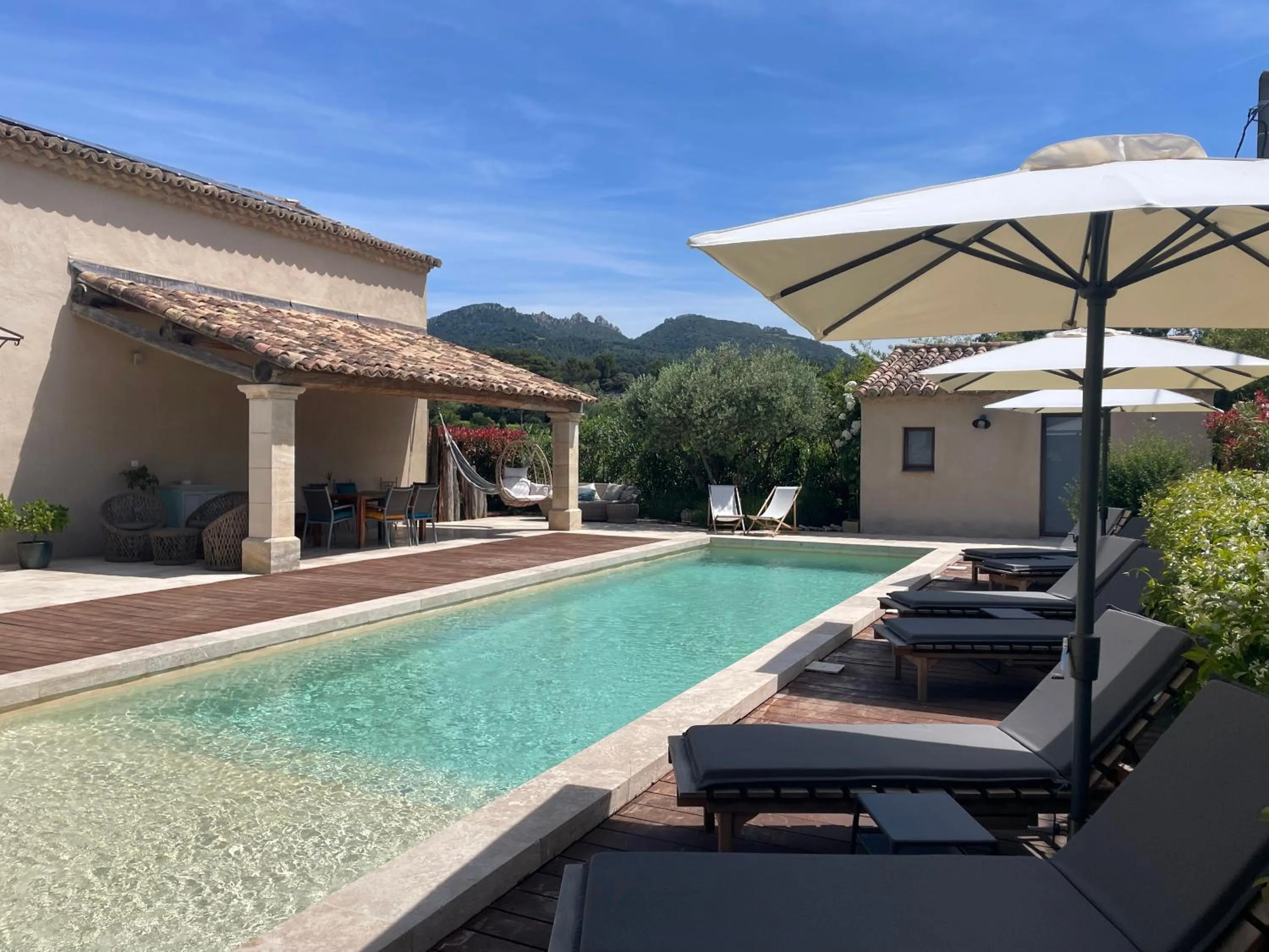 Swimming pool in Côté Dentelles