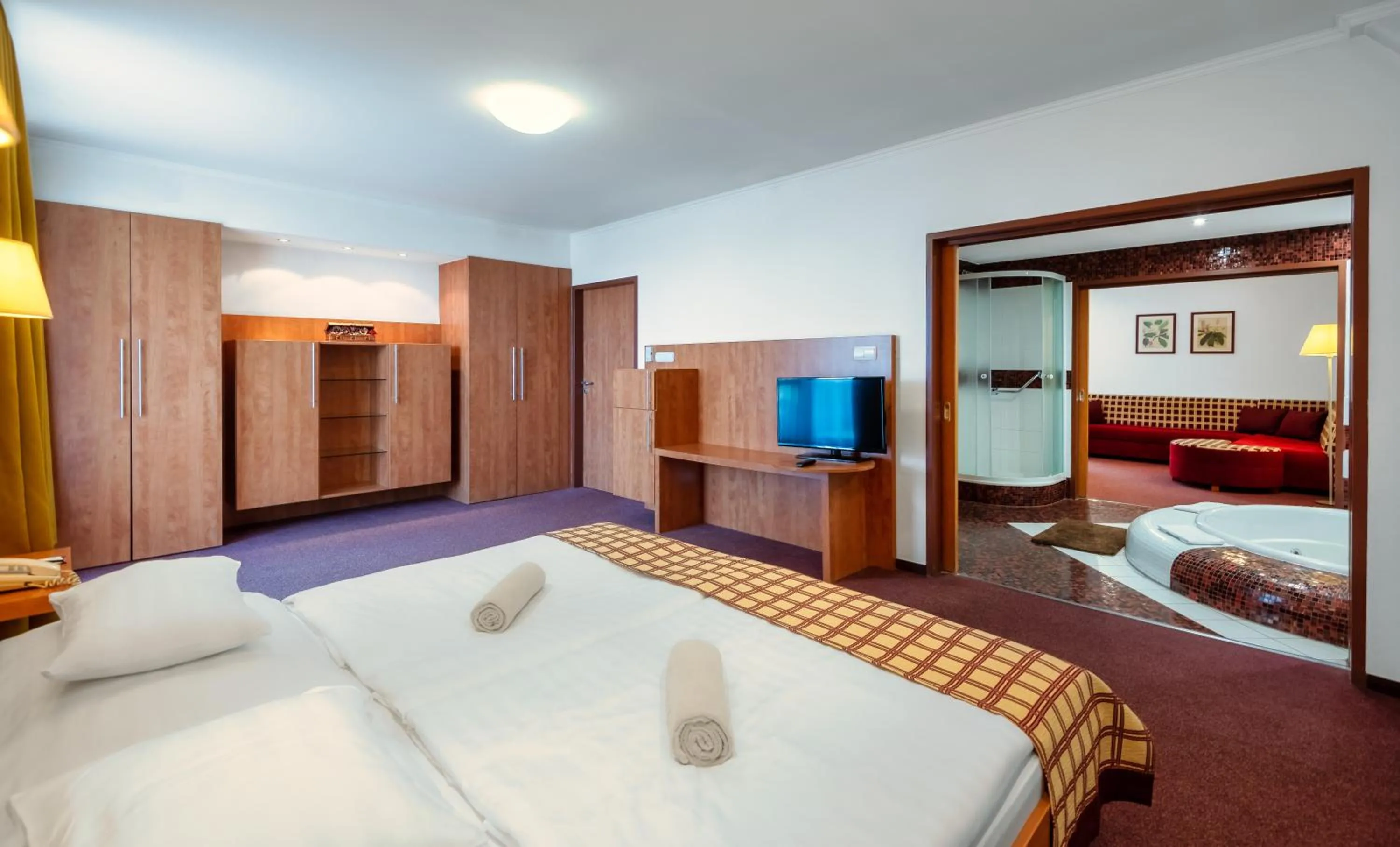 Bed in Hunguest Hotel Pelion