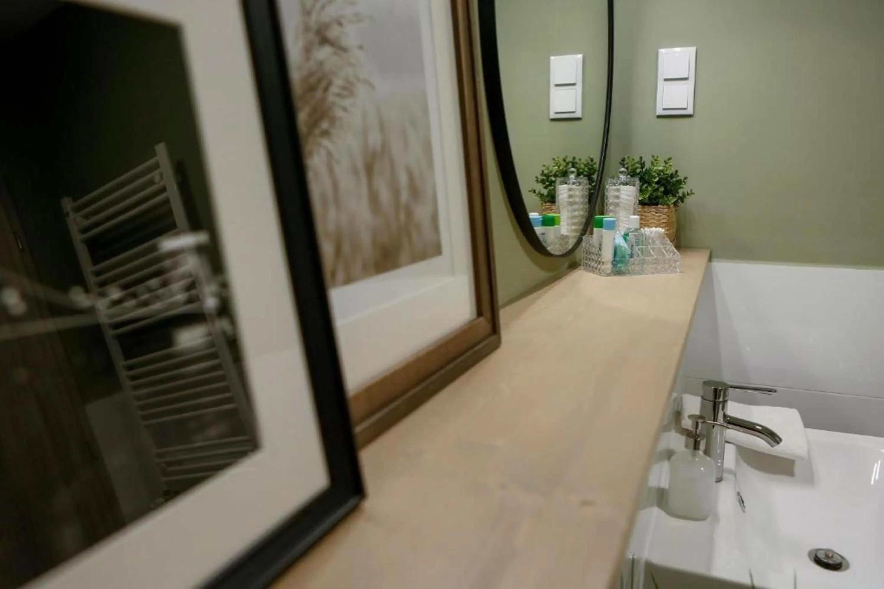 Decorative detail in Agape Apartments