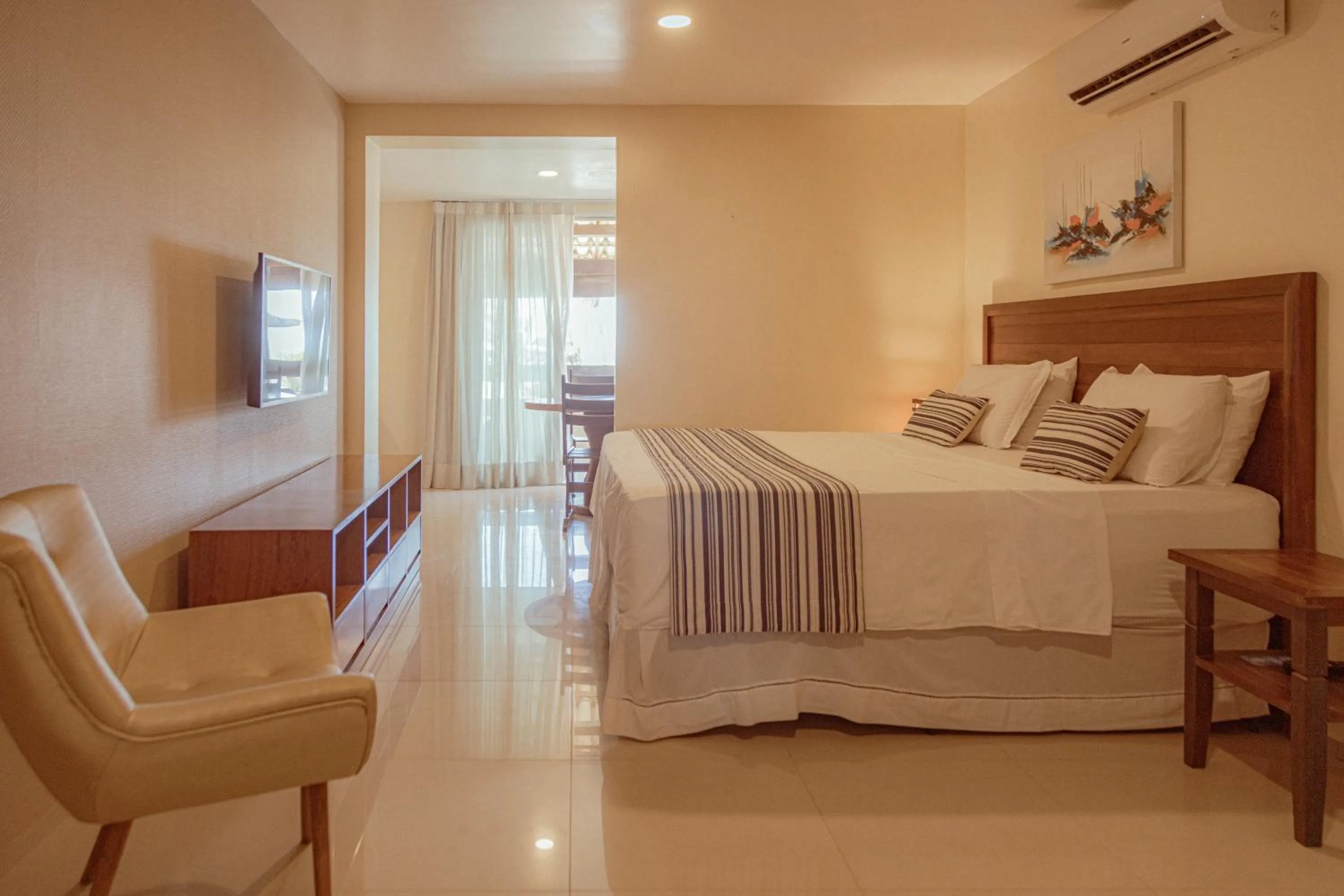 Bed in Sunset Beach Taíba Hotel