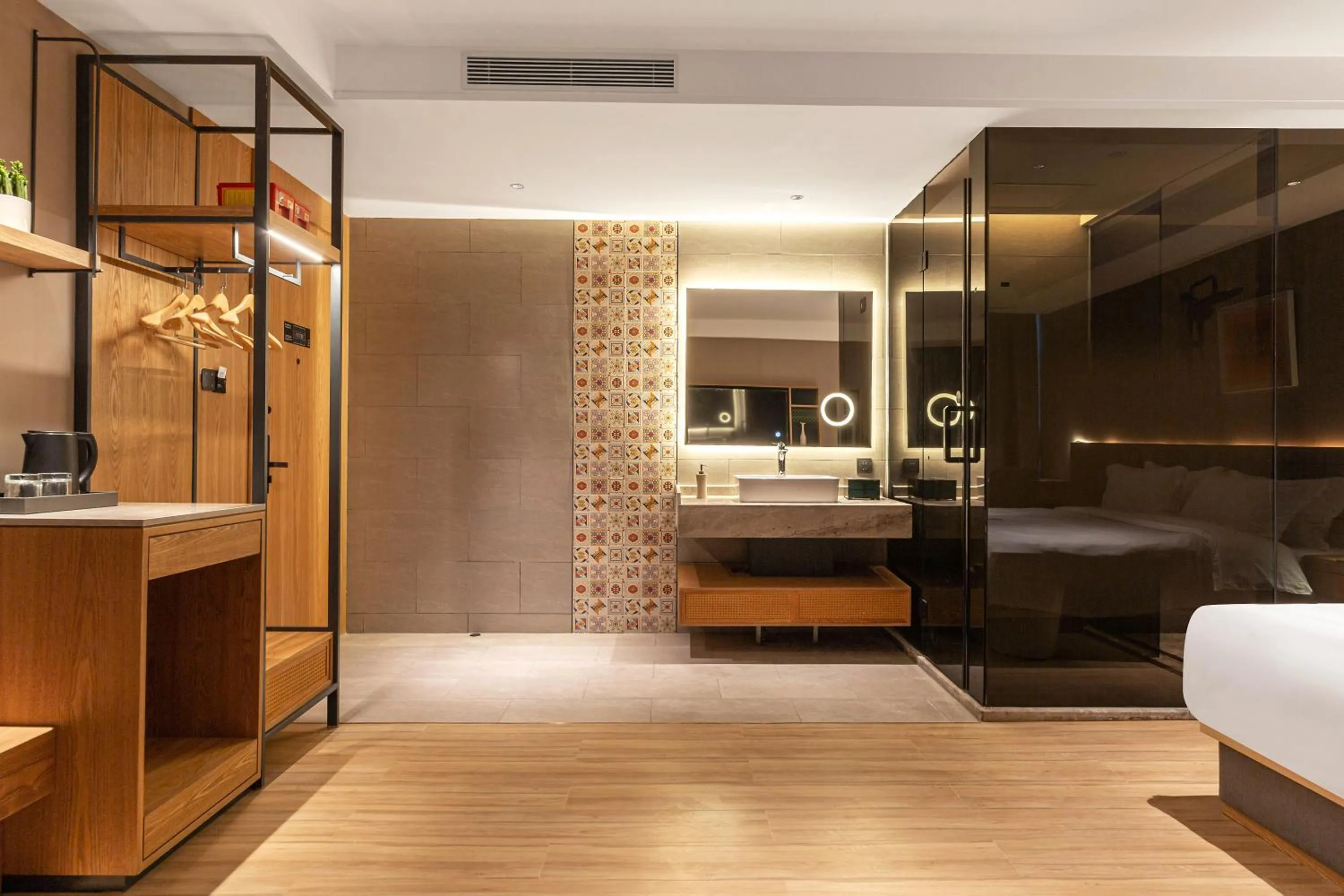 Bathroom, Bed in TRUE Go hotel