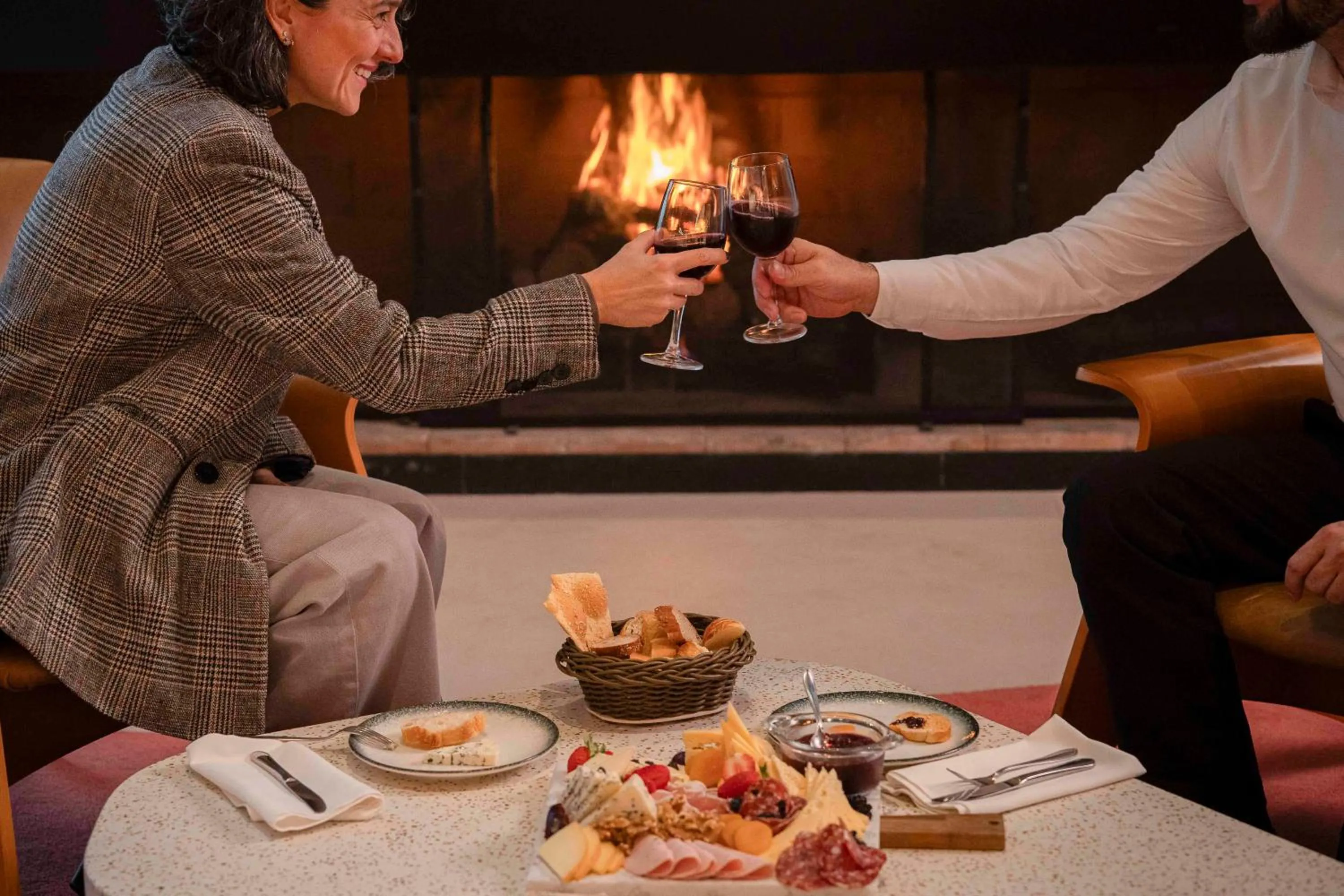 fireplace in Almenat Embu Das Artes Sao Paulo, Tapestry Collection