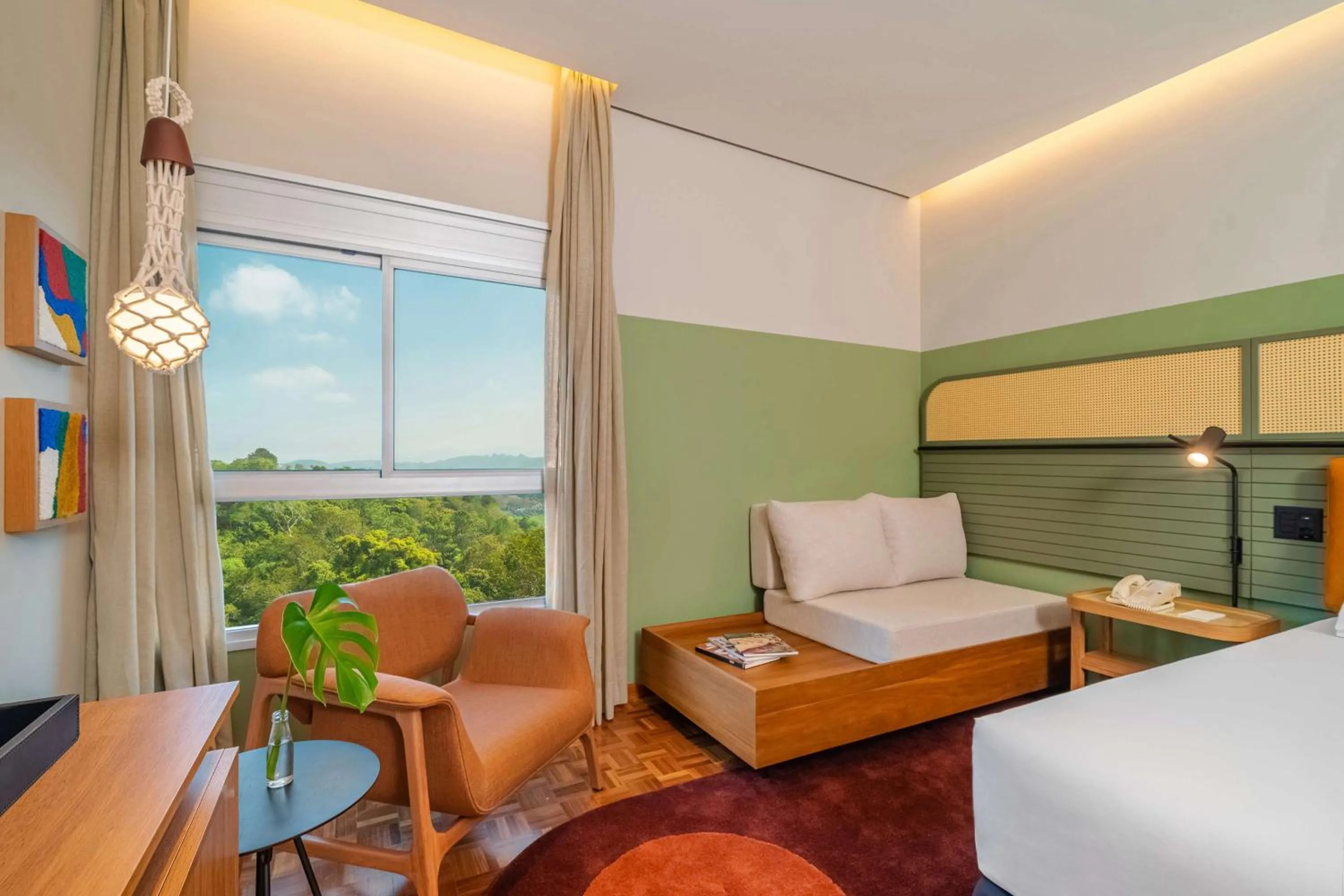 Bed in Almenat Embu Das Artes Sao Paulo, Tapestry Collection