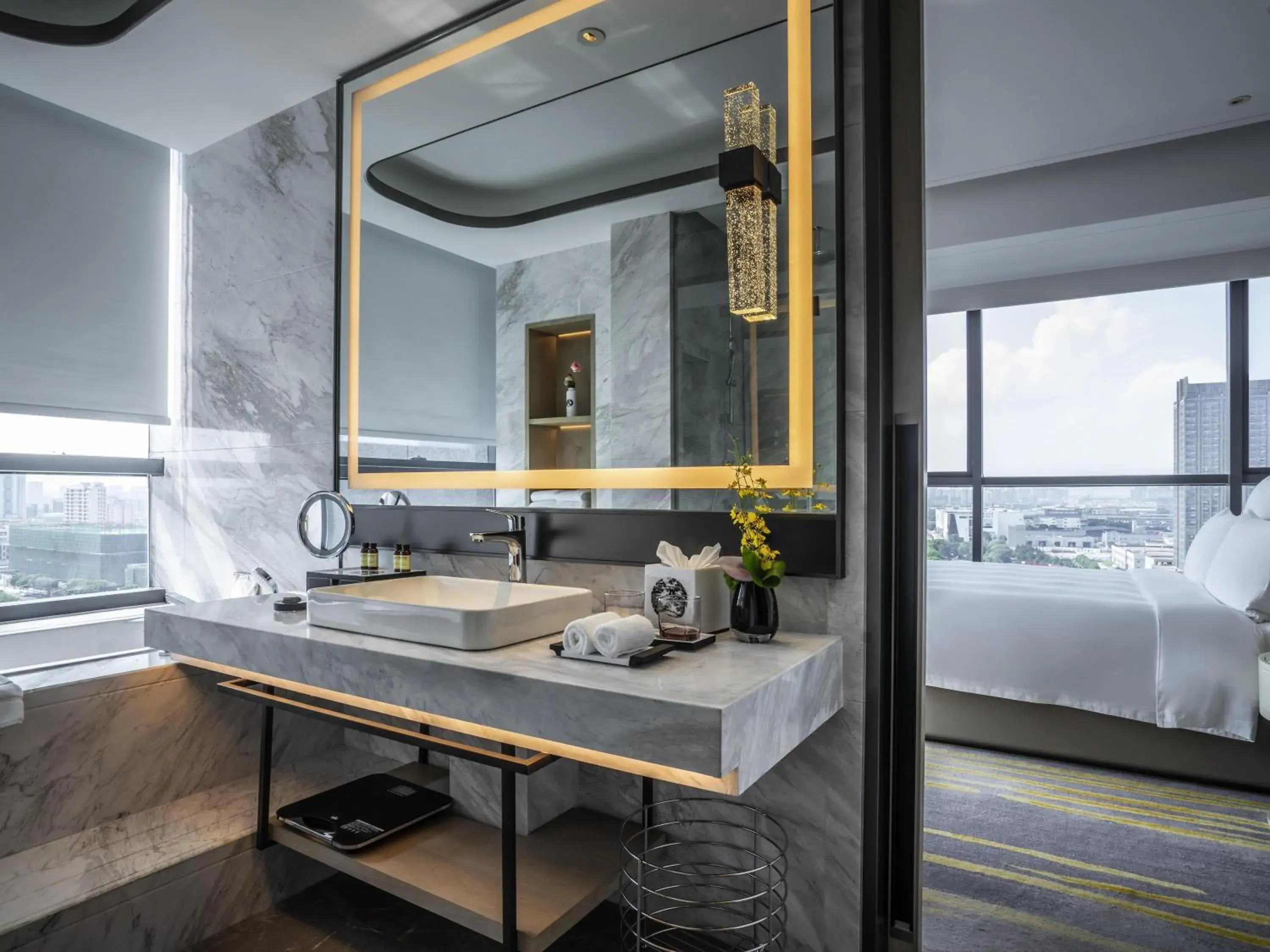 Deluxe Executive King Room with Lounge Access in Pullman Suzhou Zhonghui Deluxe Executive King Room with Lounge Access in Pullman Suzhou Zhonghui