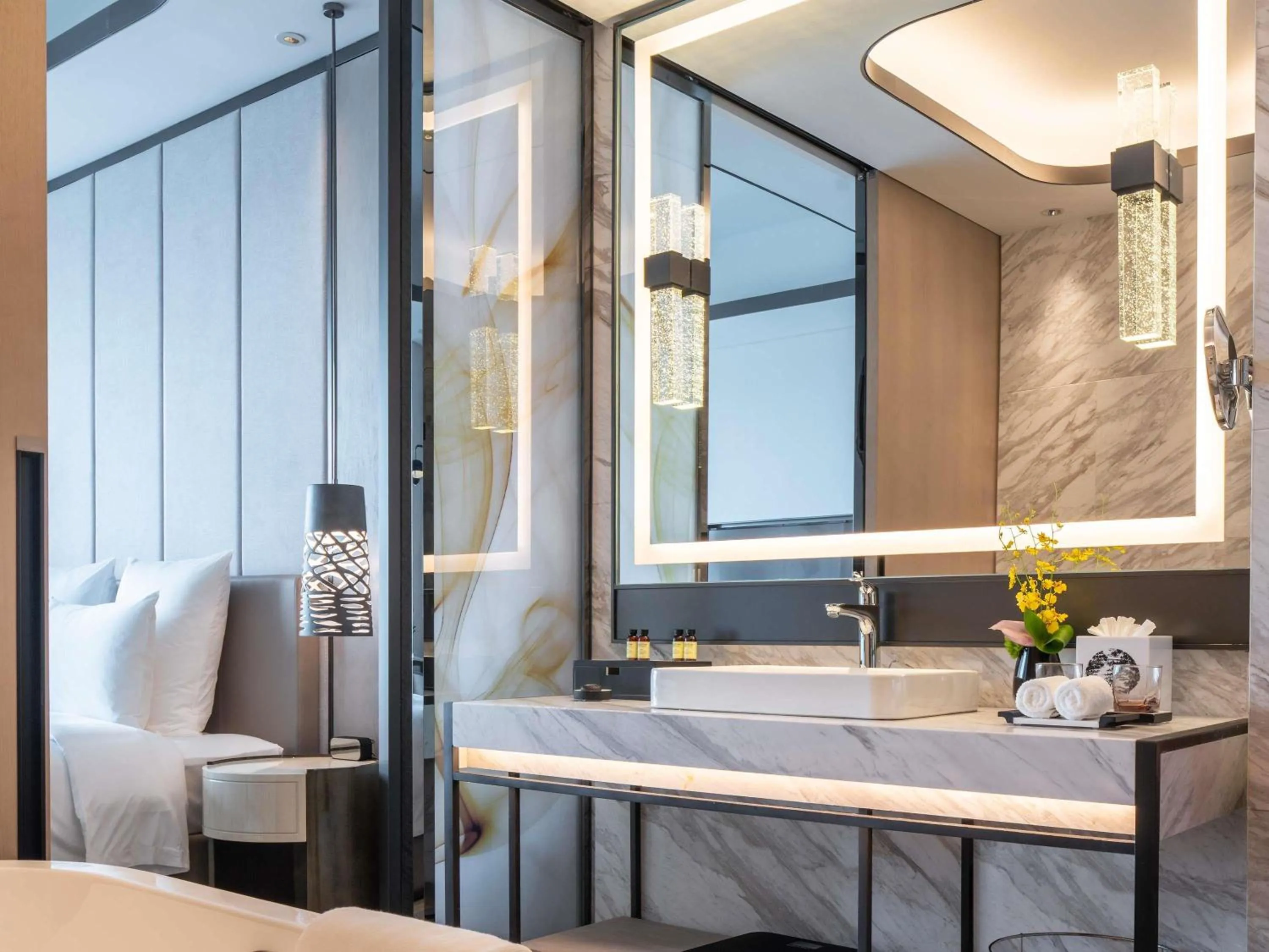 Bedroom, Bed in Pullman Suzhou Zhonghui