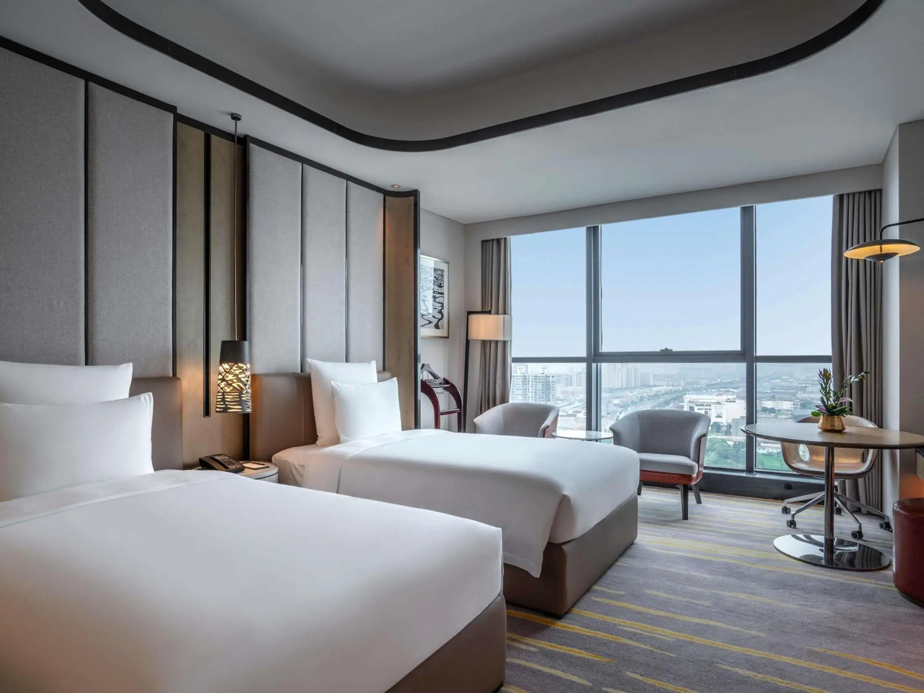 Superior Room with Two Single Beds - City Side in Pullman Suzhou Zhonghui Superior Room with Two Single Beds - City Side in Pullman Suzhou Zhonghui