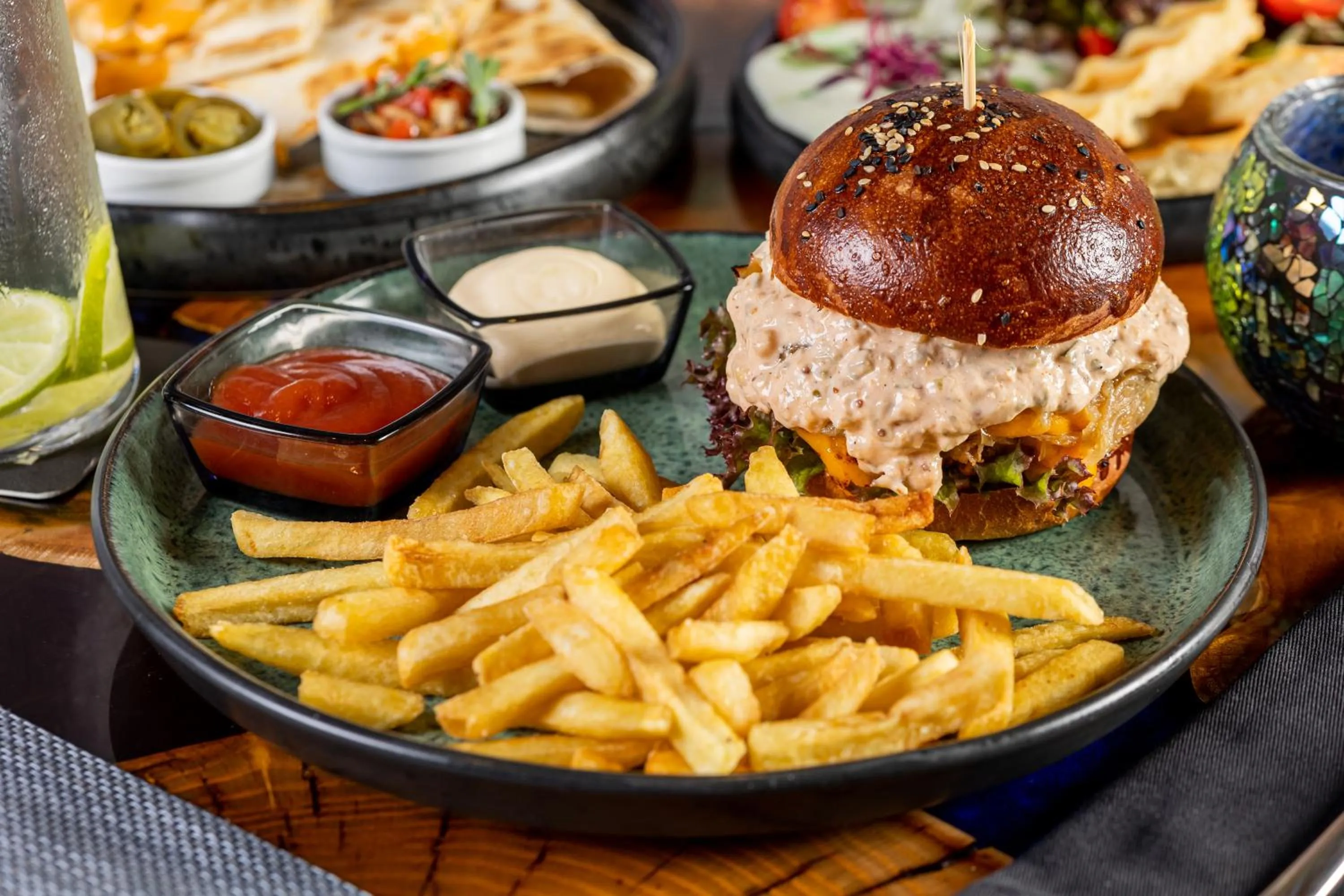 Food and drinks in Theory Hotel