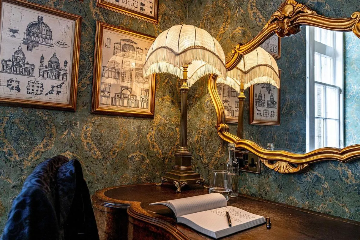 Seating area in Melville Castle Hotel