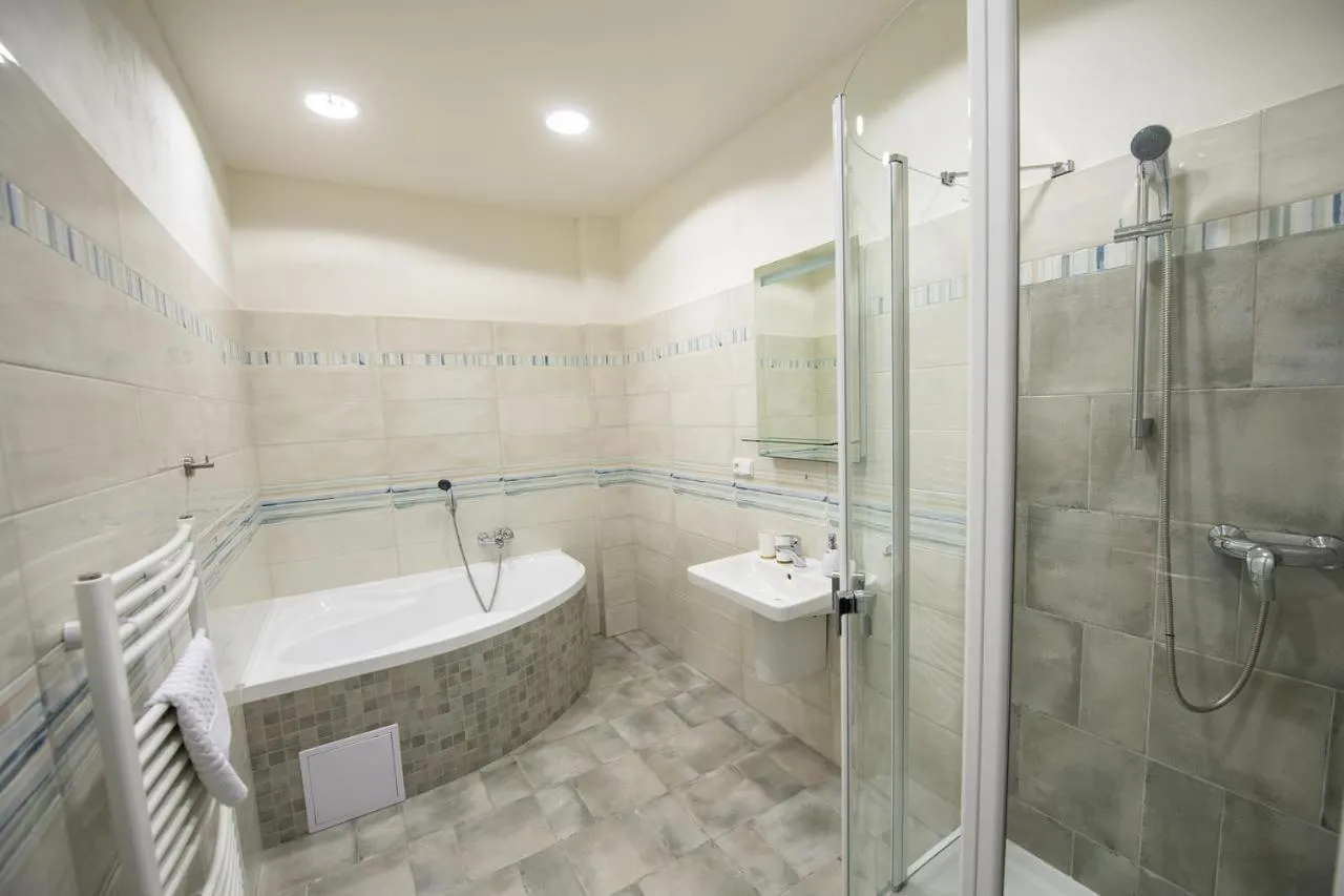 Shower in Hotel Berounka