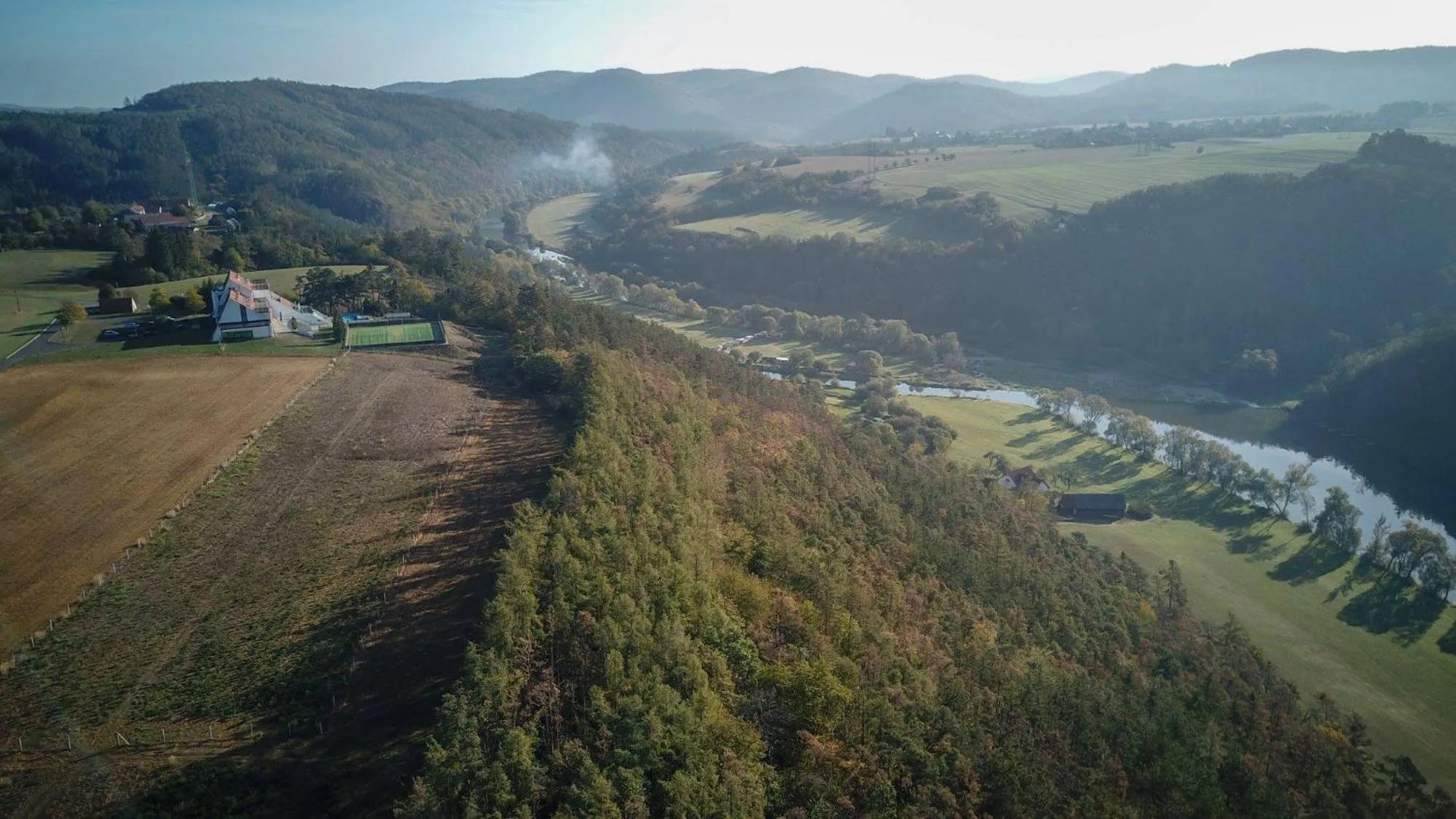 Mountain view in Hotel Berounka