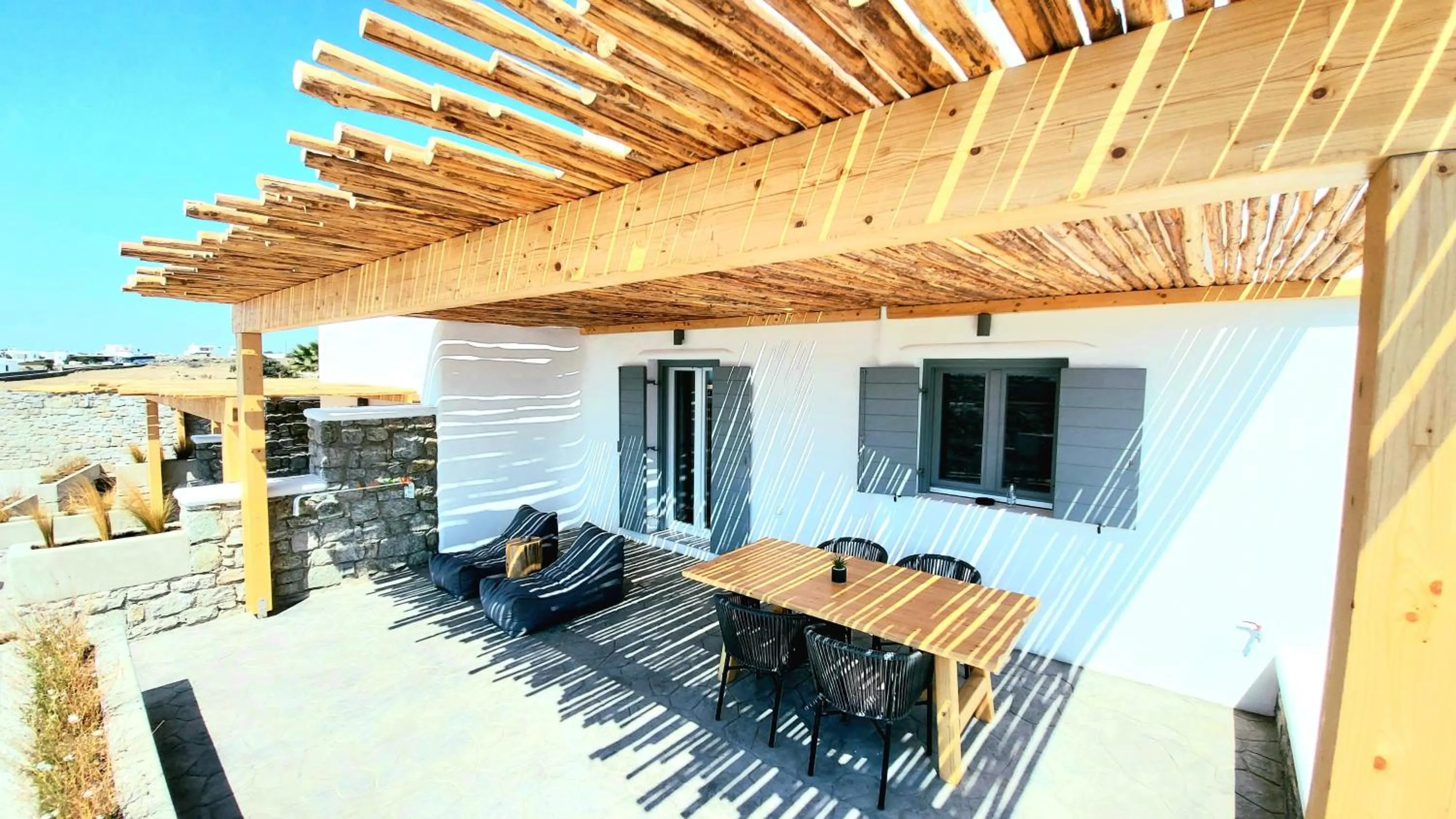 Balcony/Terrace in Privilege houses Mykonos