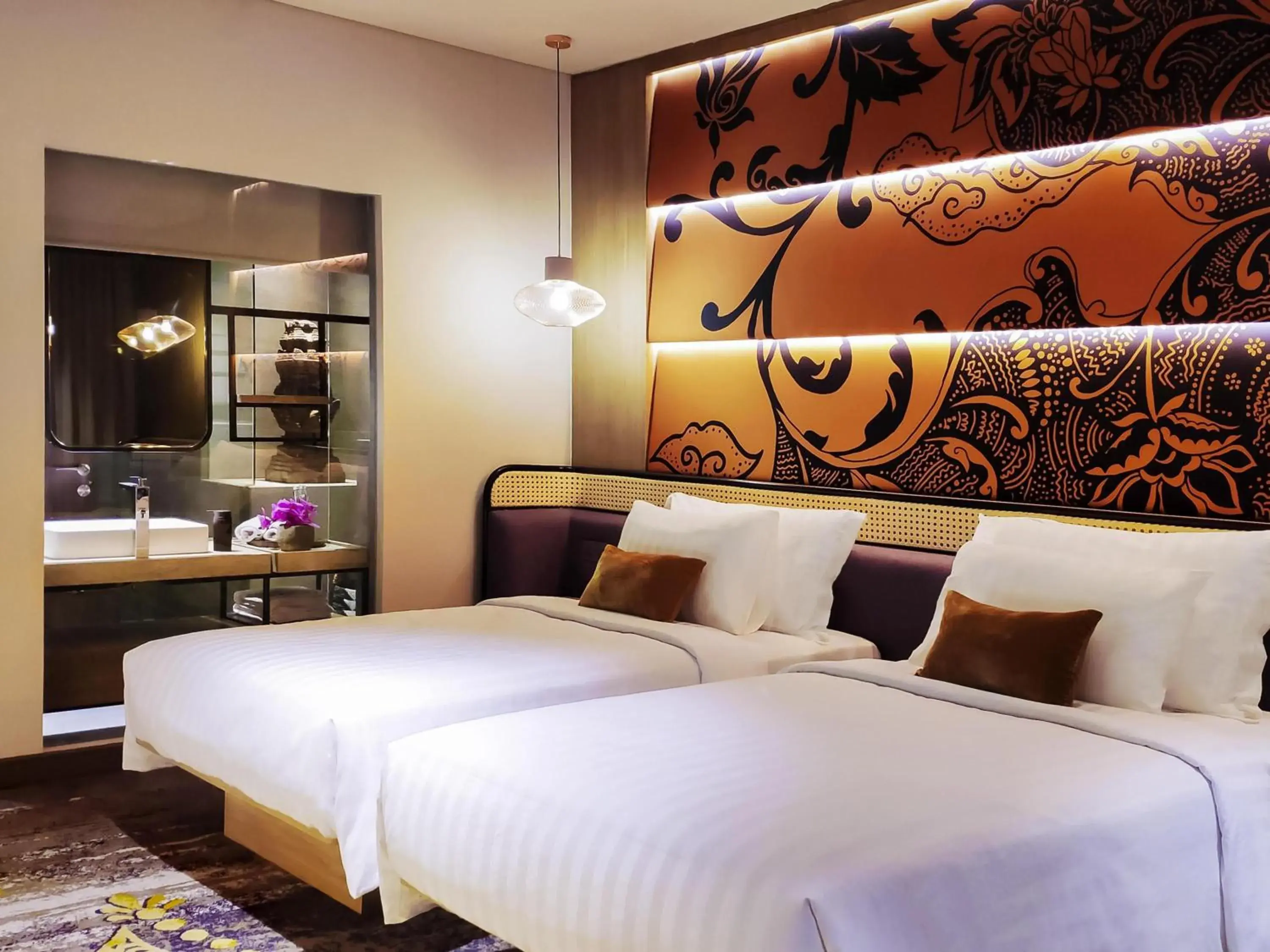 Deluxe Twin Room - City Side in Grand Mercure Malang Deluxe Twin Room - City Side in Grand Mercure Malang