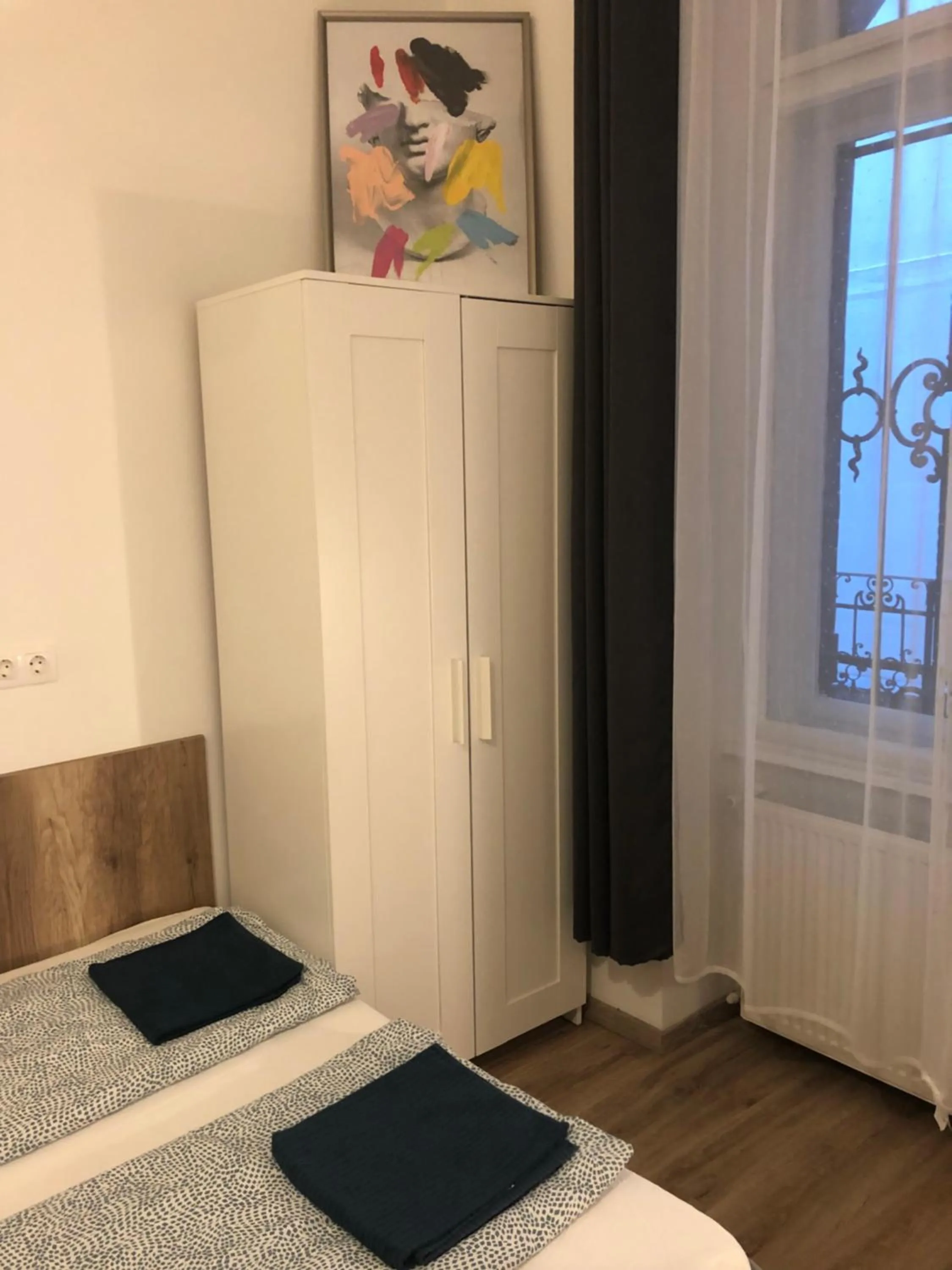 Bedroom, Bed in Omega Apartments Budapest