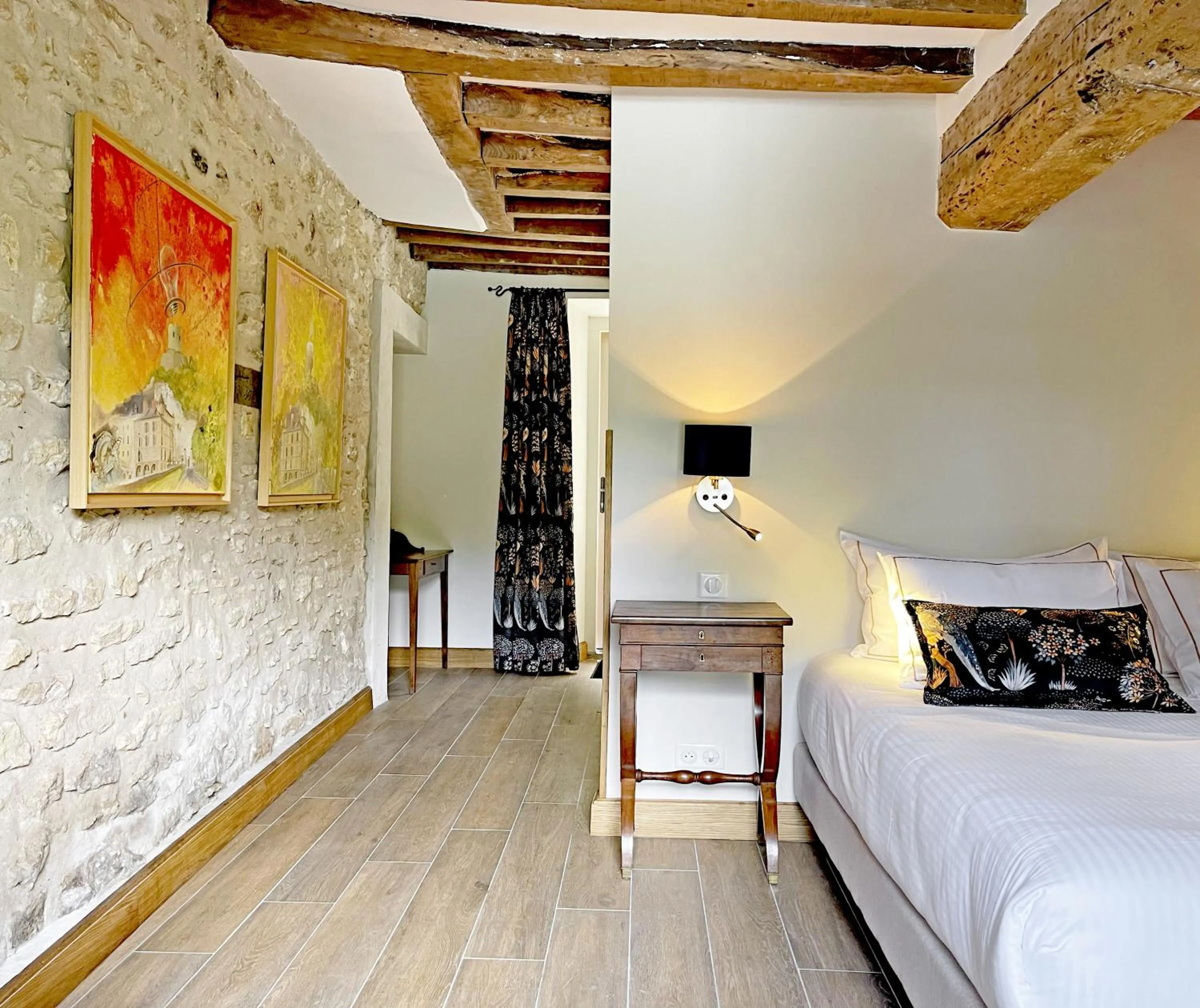 Decorative detail, Bed in Moulin de Fourges