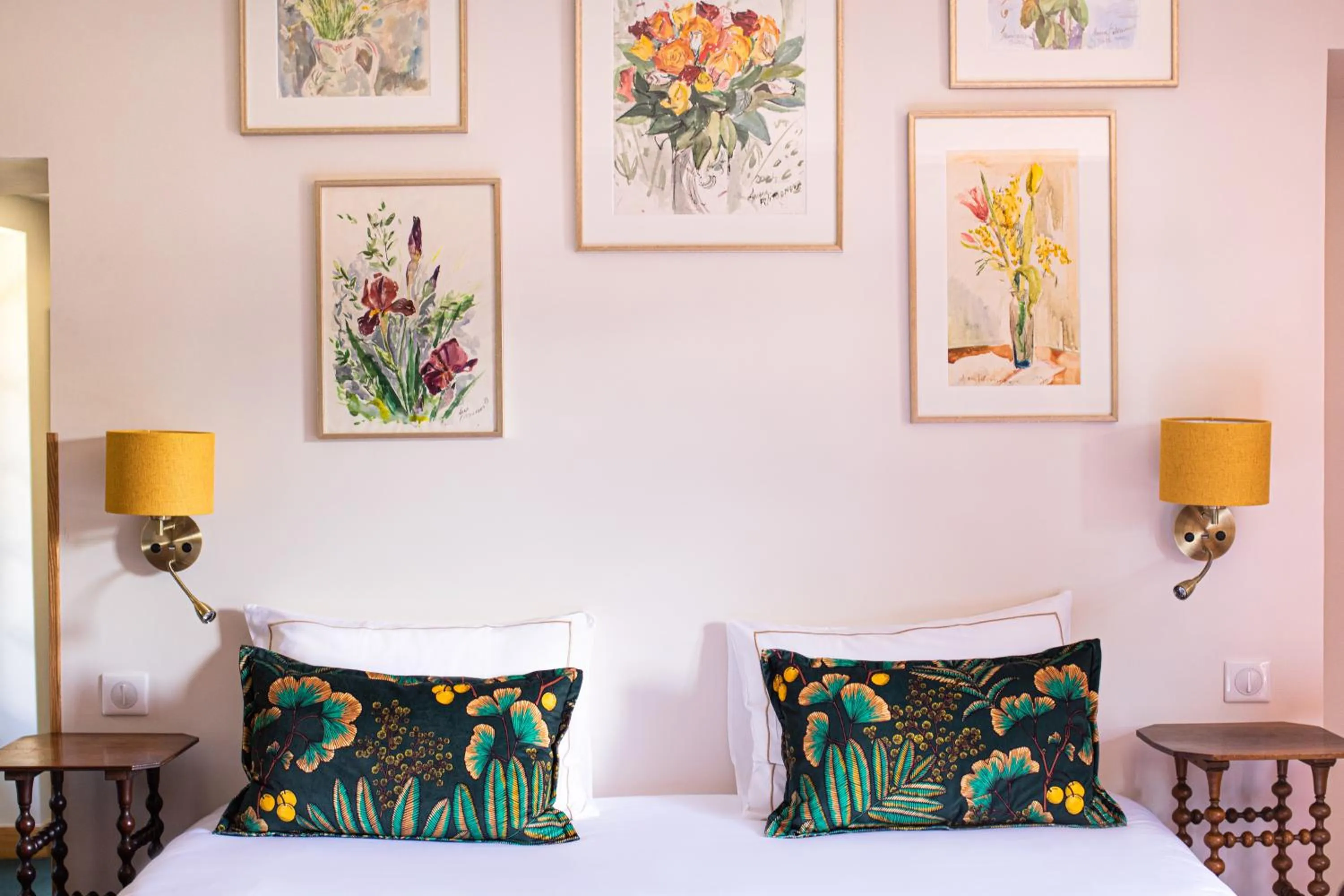 Decorative detail, Bed in Moulin de Fourges