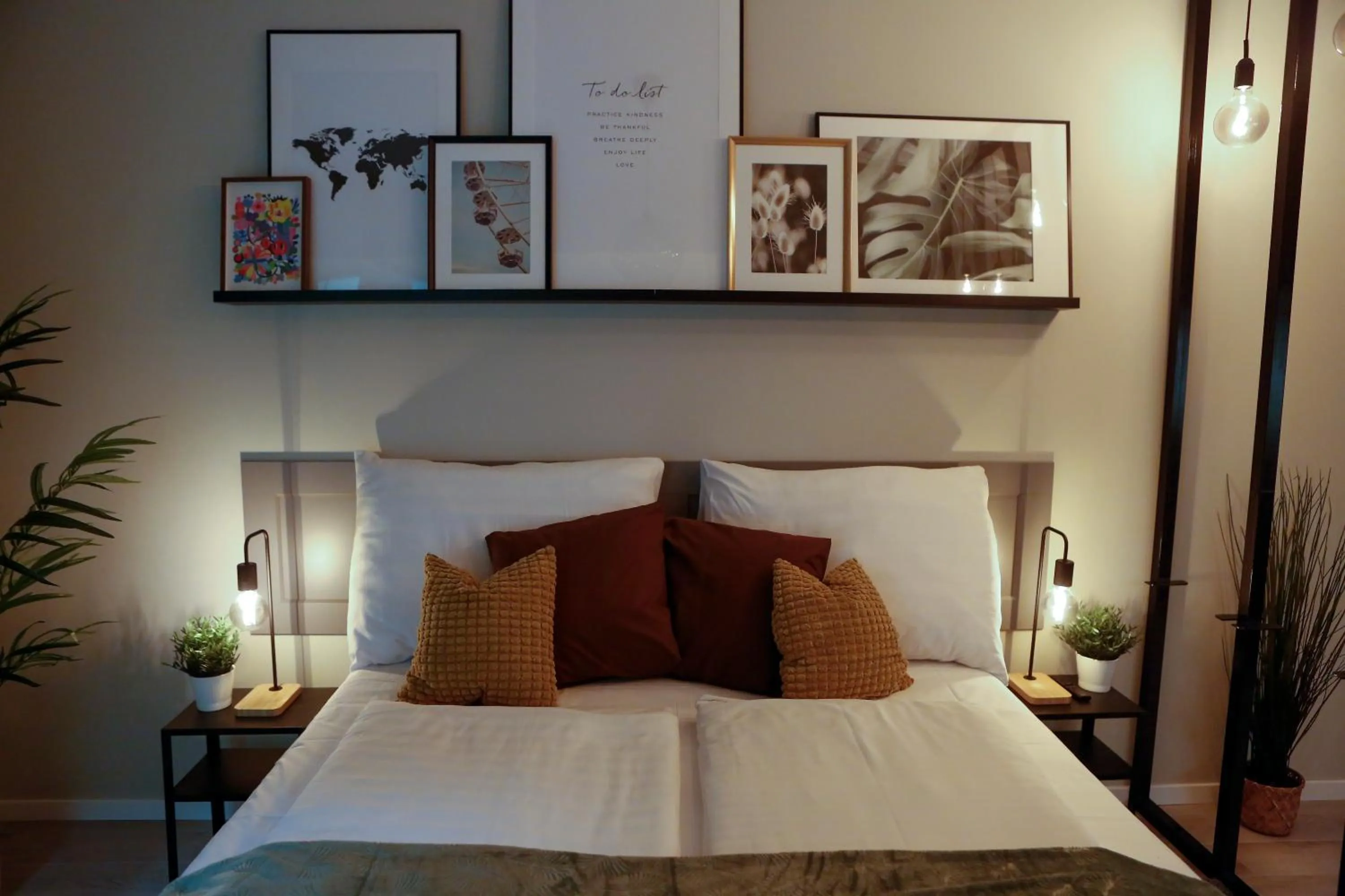 Bed in Akacfa Holiday Apartments