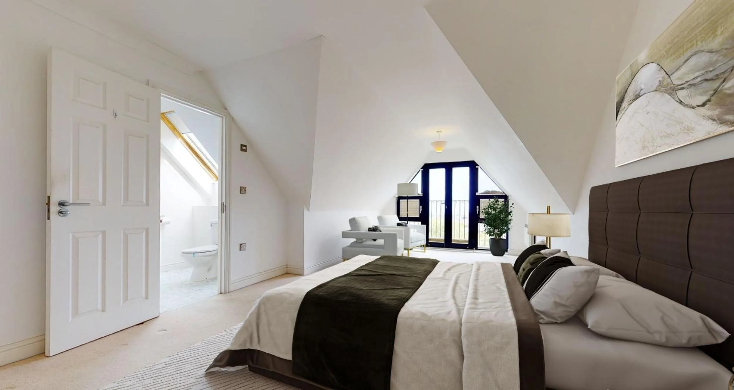 Bedroom, Bed in Pochin House Collections