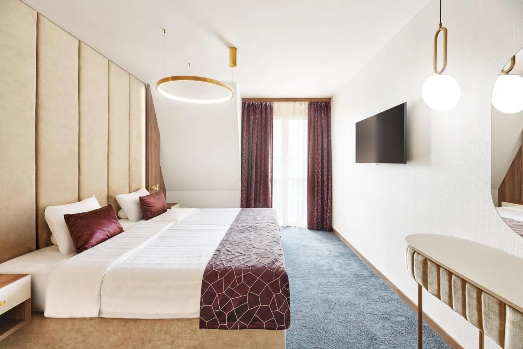 Bedroom, Bed in Hotel Europa Fit Hévíz