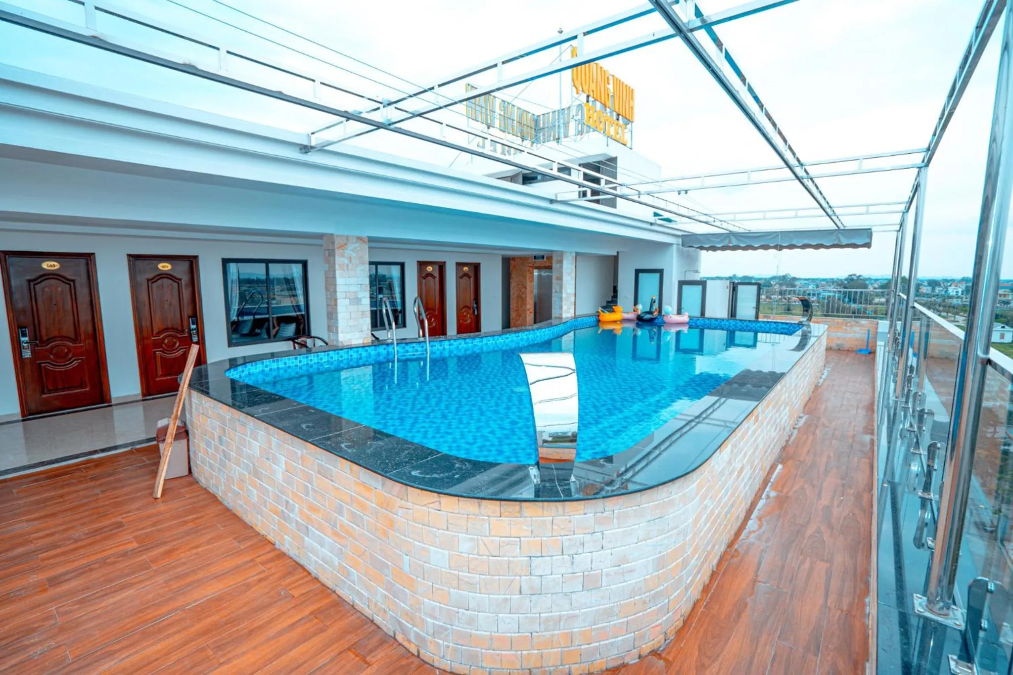 Swimming pool in QUANG VINH HOTEL