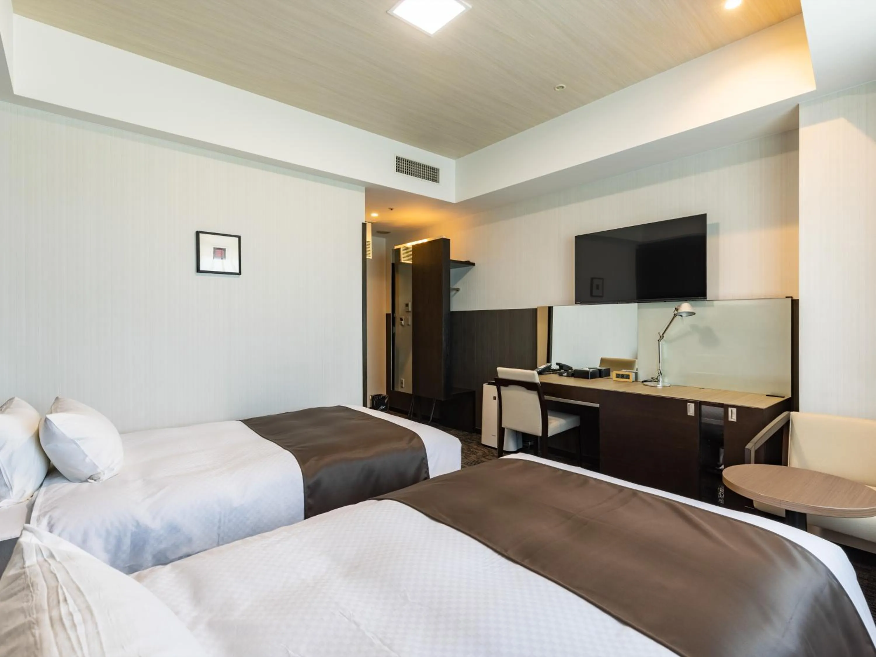 Photo of the whole room, Bed in Tenza Hotel at Hakata Station