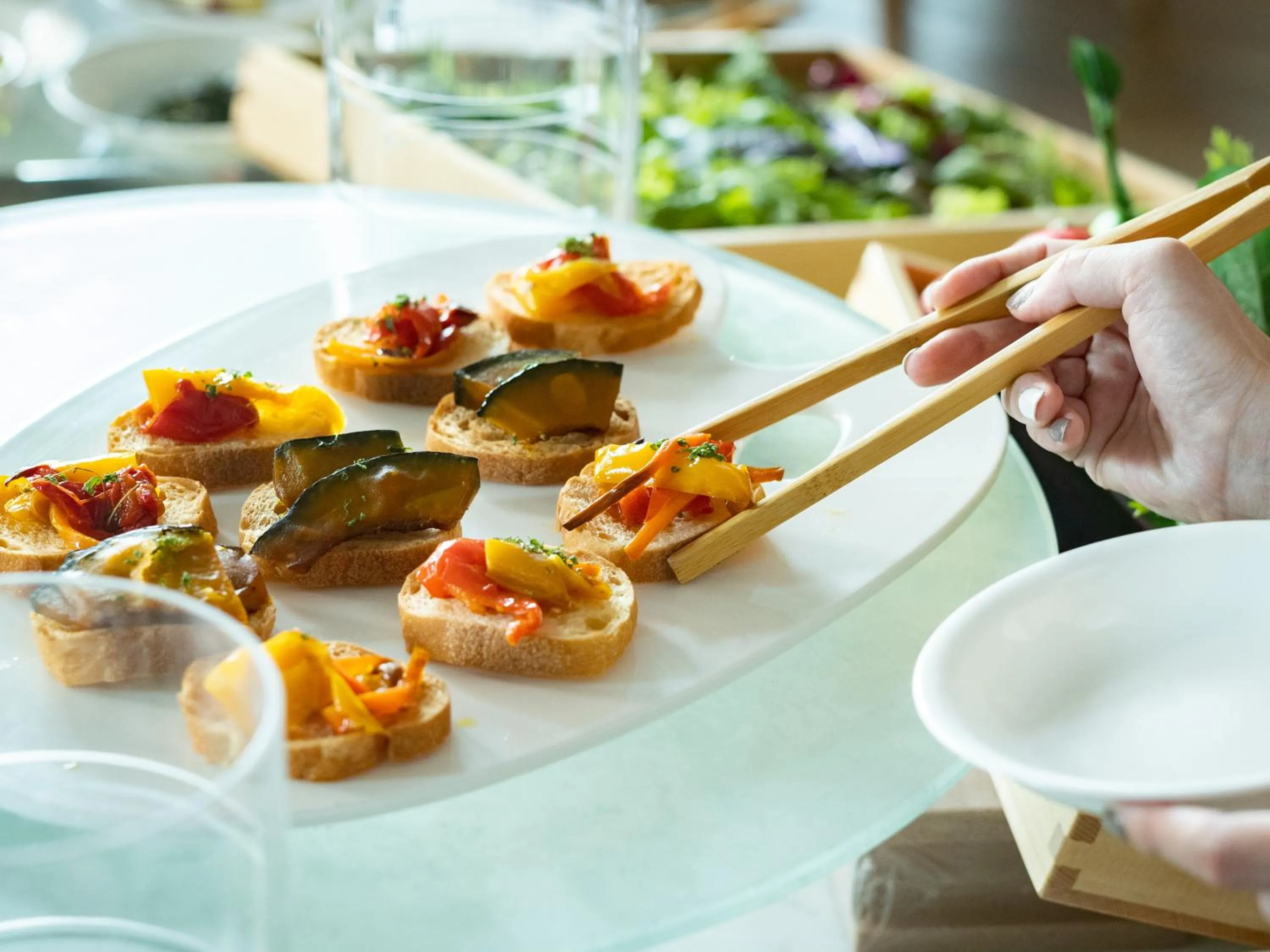 Buffet breakfast in Tenza Hotel at Hakata Station