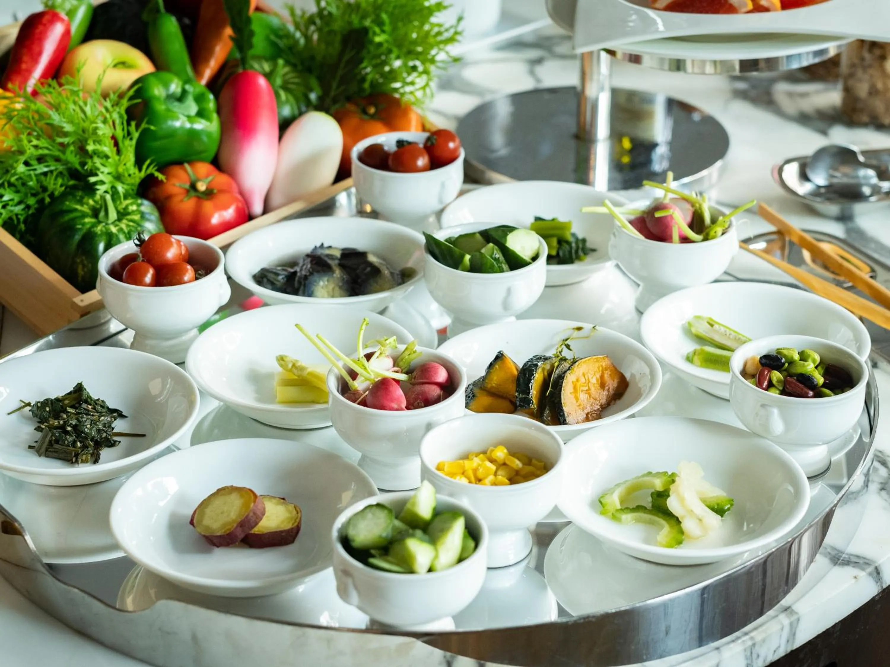 Buffet breakfast in Tenza Hotel at Hakata Station