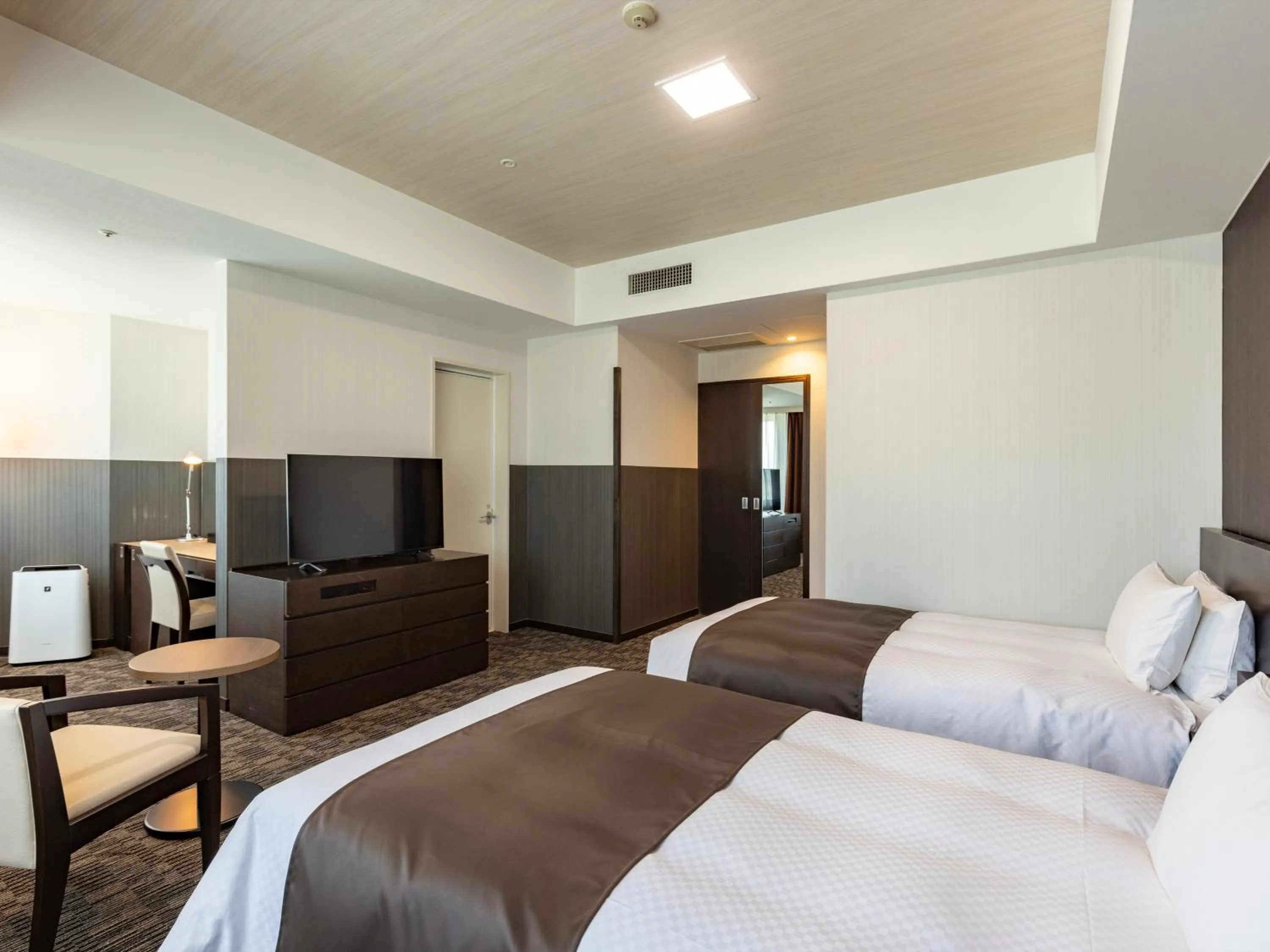 Photo of the whole room, Bed in Tenza Hotel at Hakata Station