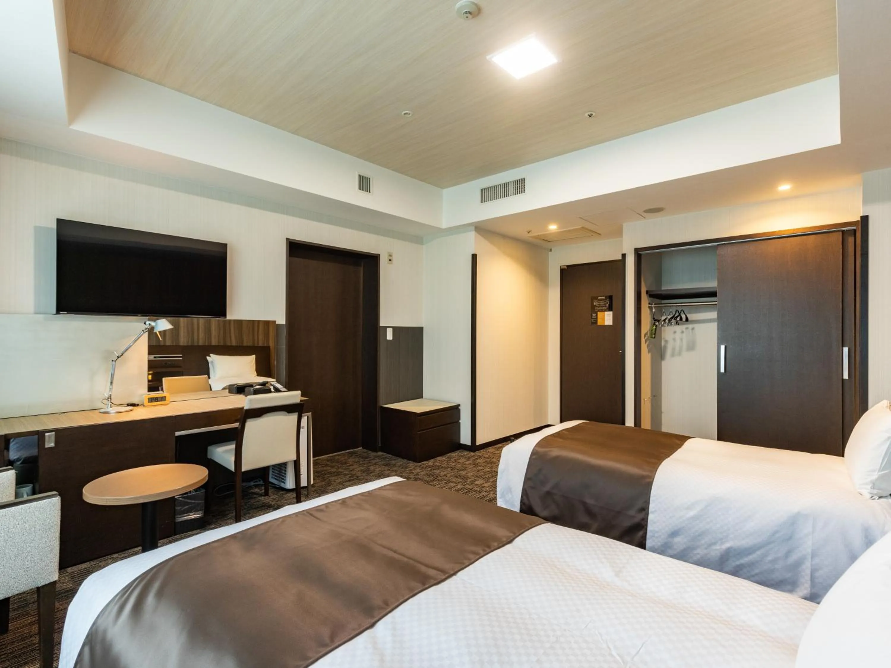 Photo of the whole room, Bed in Tenza Hotel at Hakata Station