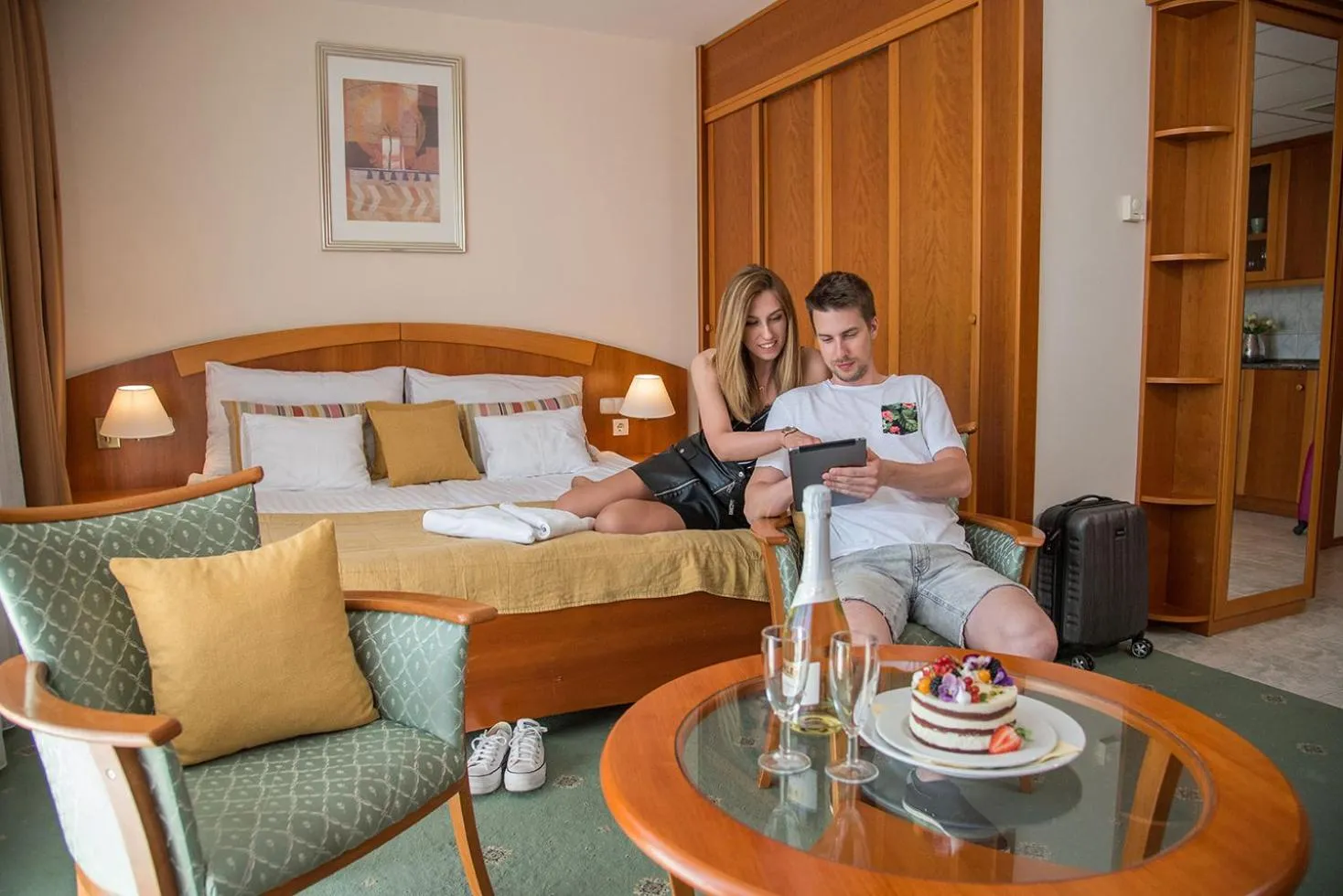 Bedroom in Palace Hotel Hévíz