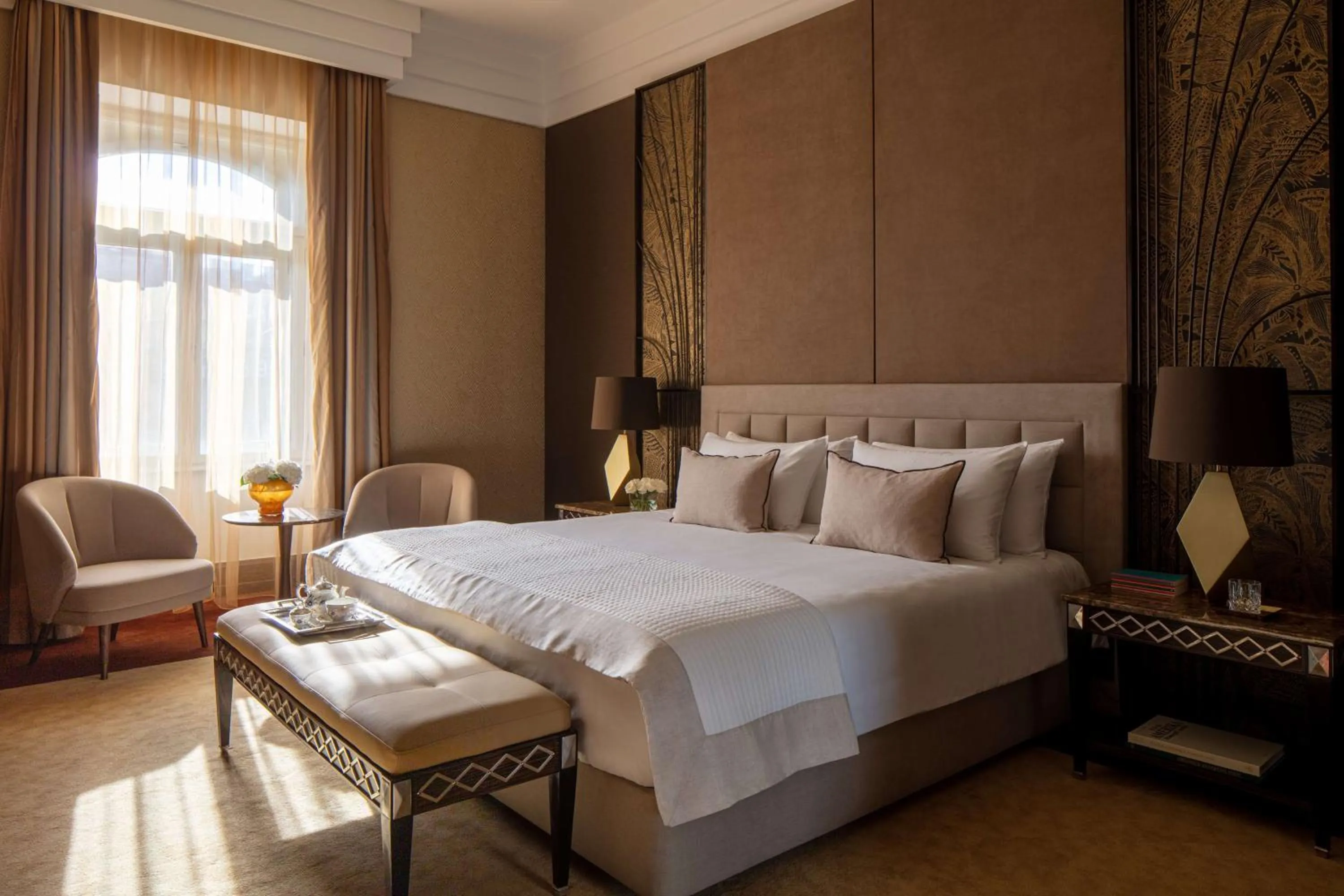 Bedroom, Bed in Anantara New York Palace Budapest - A Leading Hotel of the World