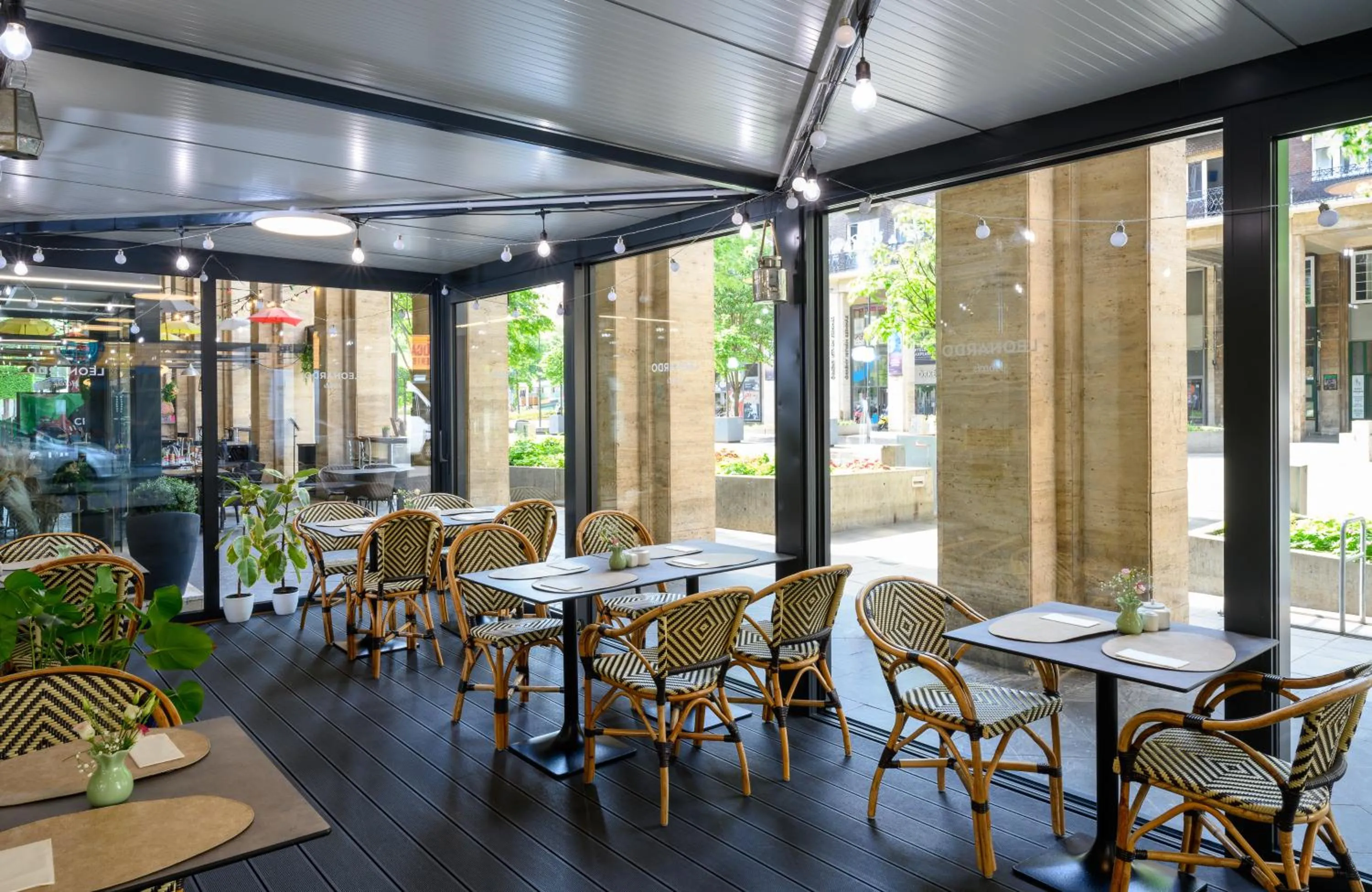 Patio in Leonardo Boutique Hotel Budapest M-Square