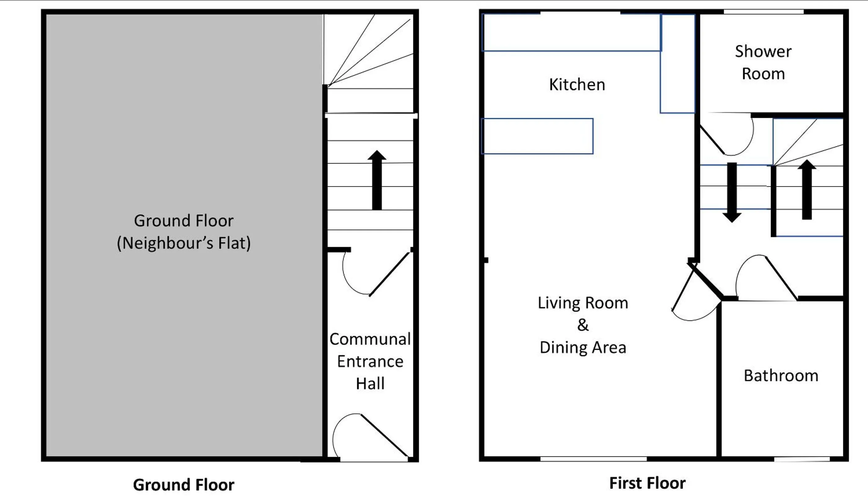 Floor plan in Seagulls Nest Beachfront Apartment With 3 Bedrooms