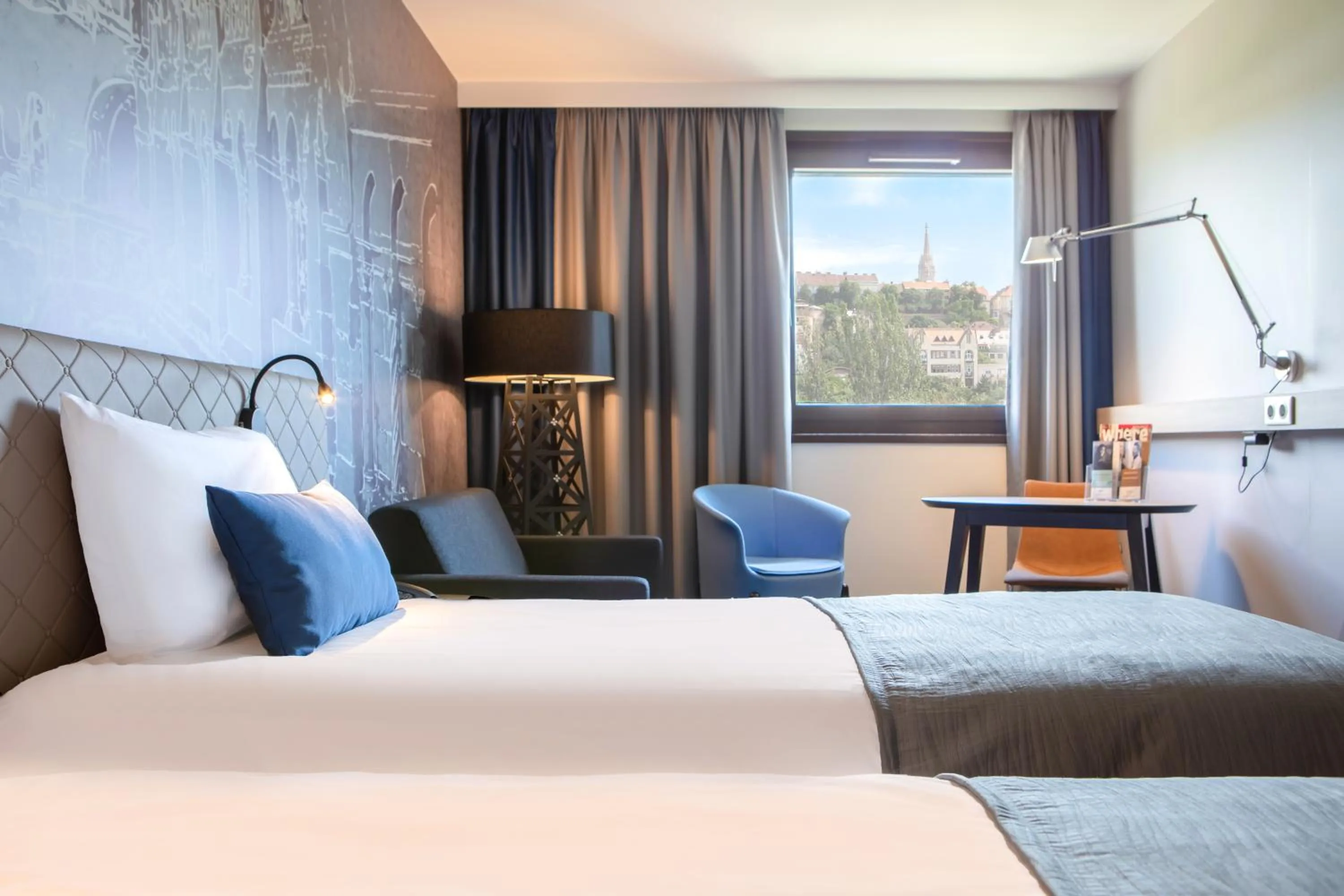 Bed in Mercure Budapest Castle Hill