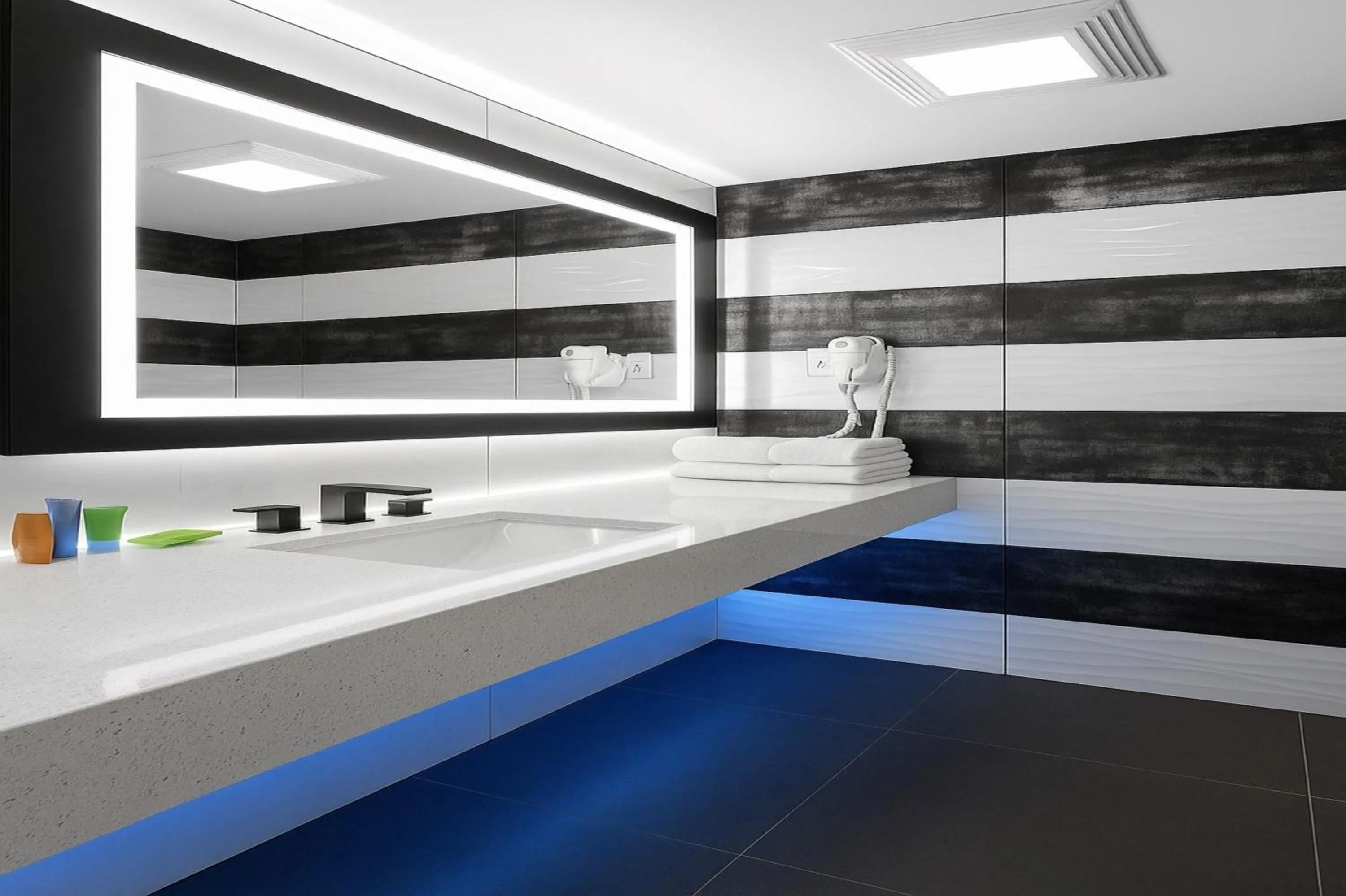 Bathroom in Casa Azul Hotel Blu-UBS Arena