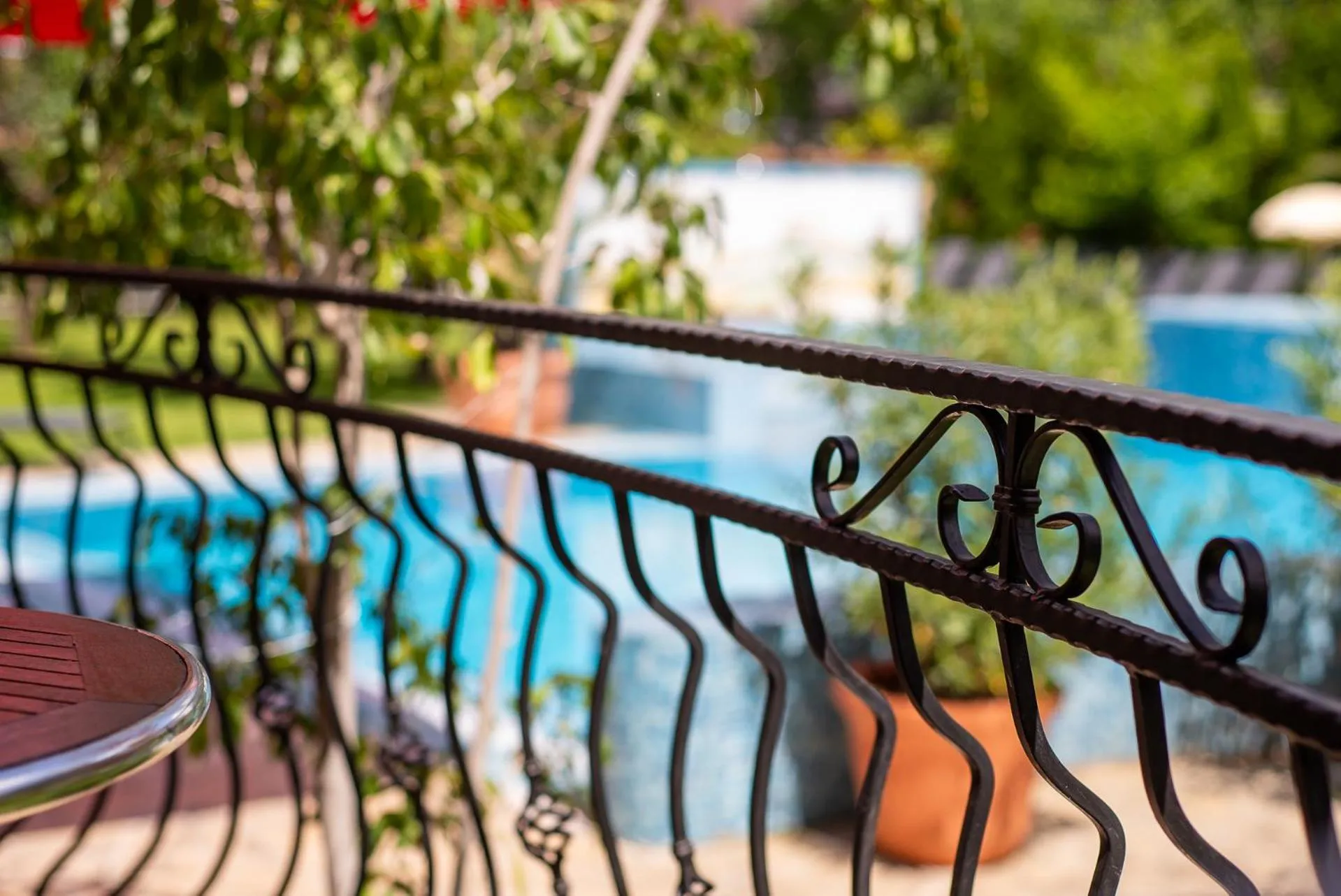 Pool view in Wellness Hotel Kager Harkány