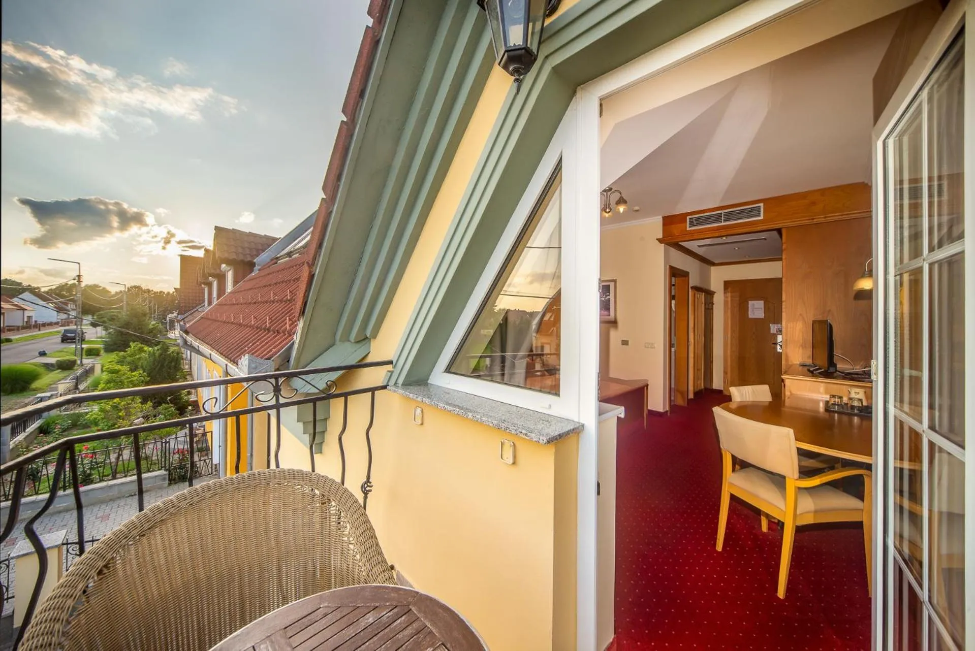 Balcony/Terrace in Wellness Hotel Kager Harkány