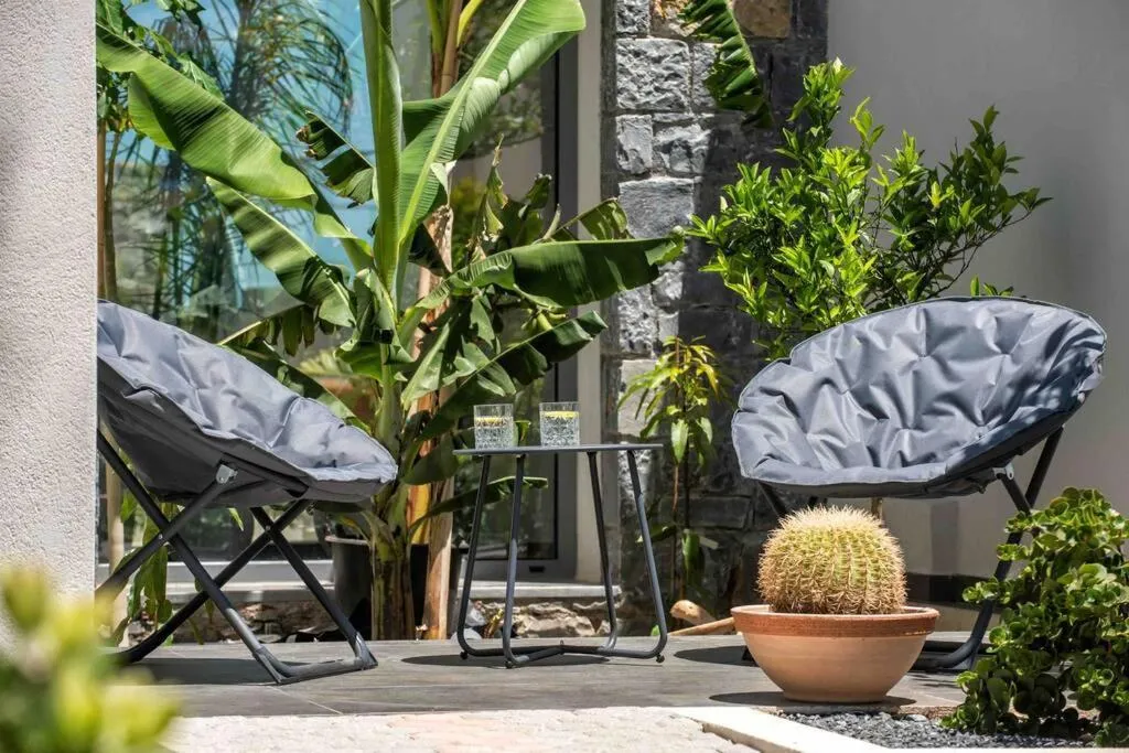 Patio in Opsis Luxury Villa with swimming pool