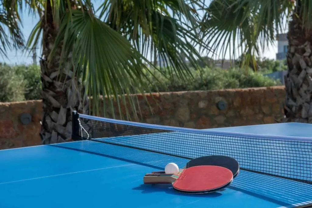 Table tennis in Opsis Luxury Villa with swimming pool