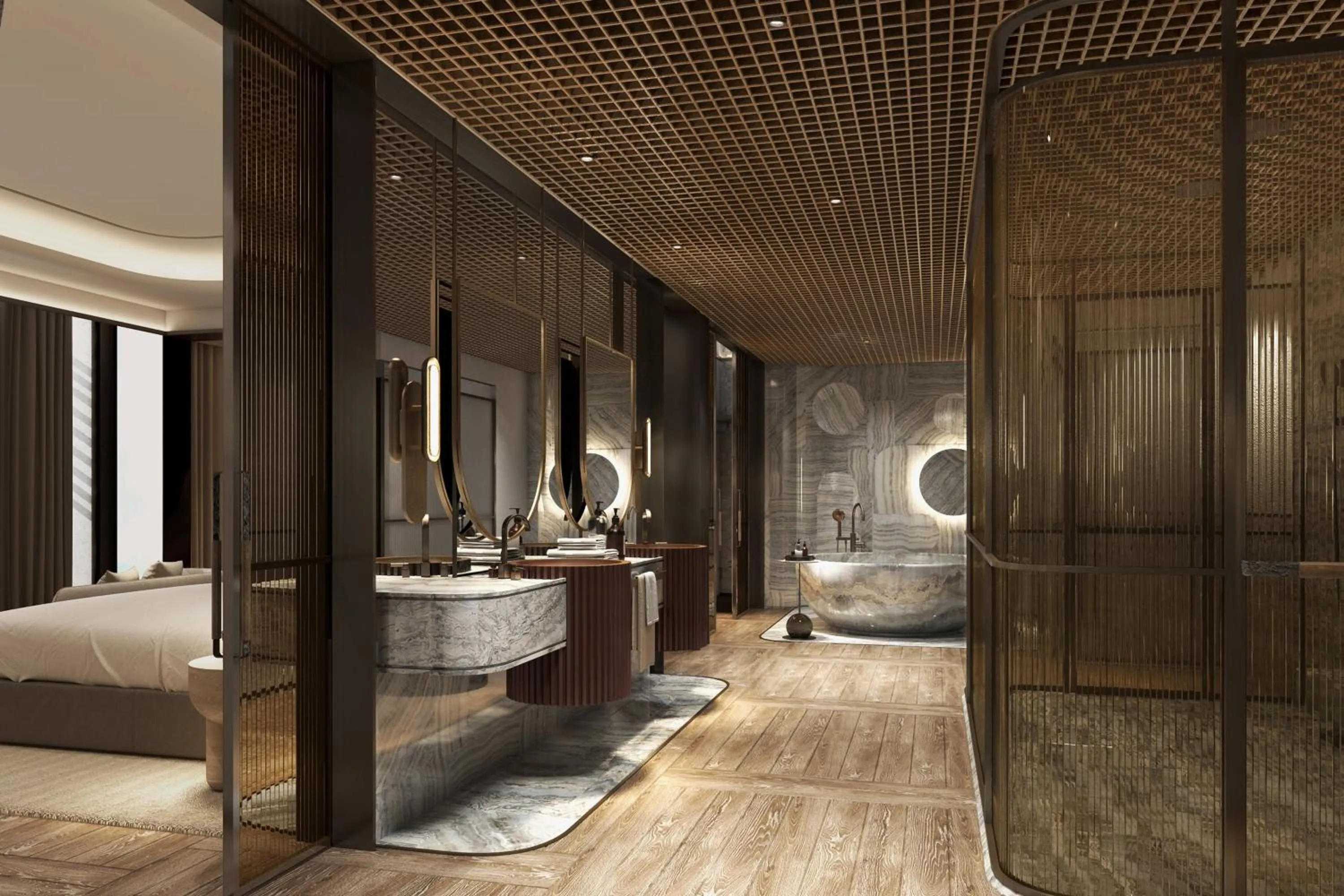 Photo of the whole room, Bed in Nanjing, Jiangning, Autograph Collection