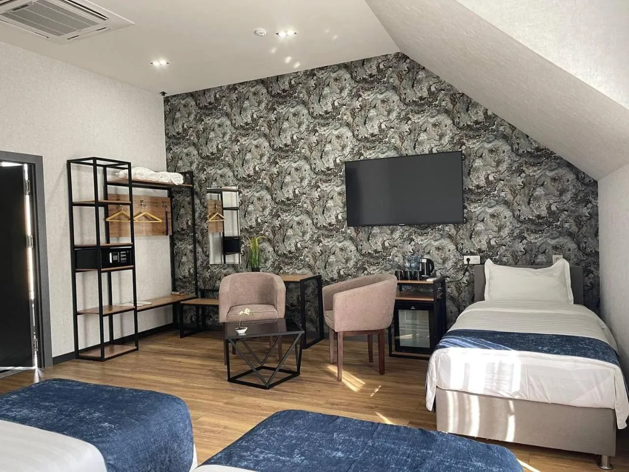 View (from property/room), Bed in Alpha Plaza Hotel & SPA