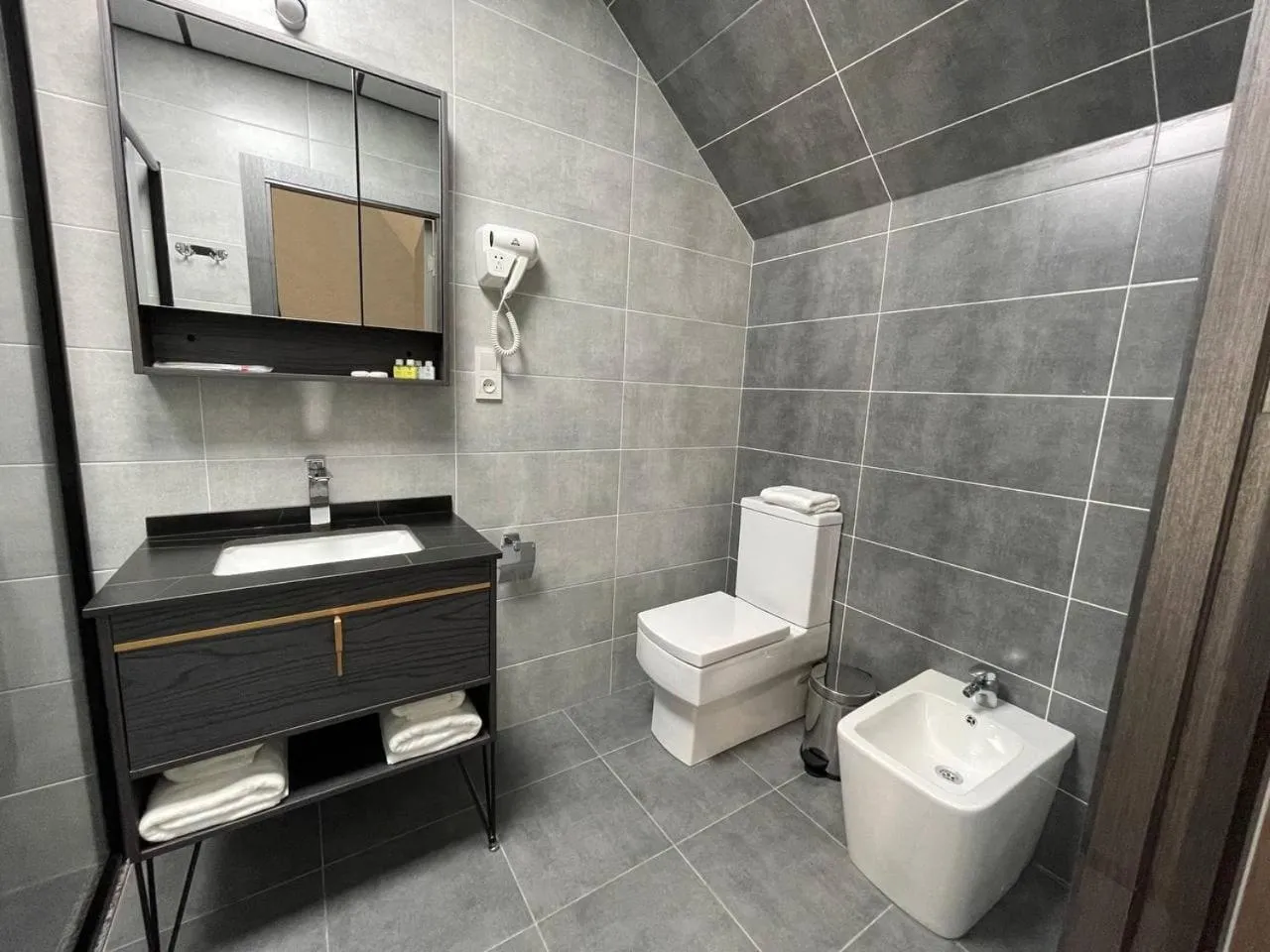 Bathroom in Alpha Plaza Hotel & SPA