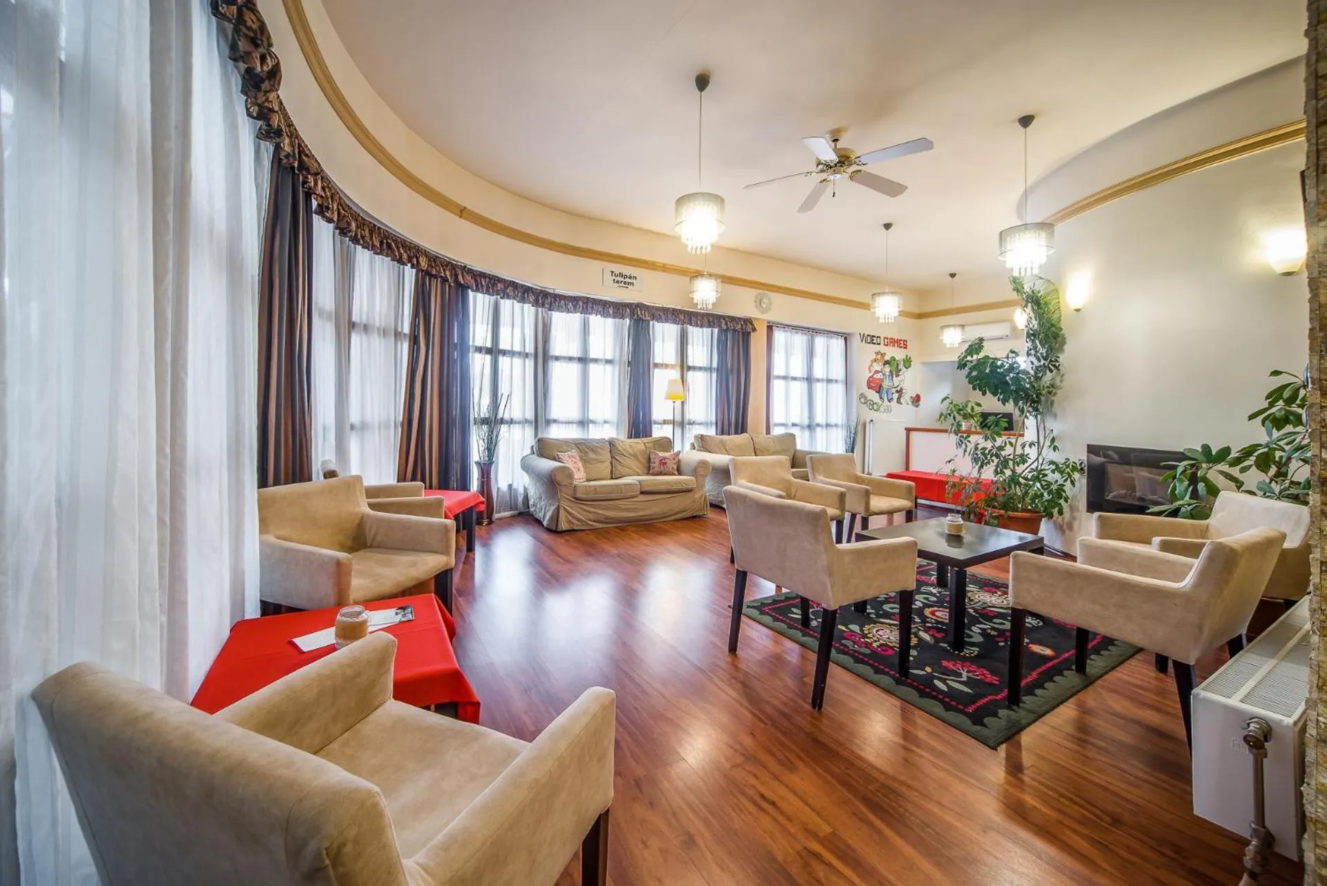 Lobby or reception in Hotel Piroska